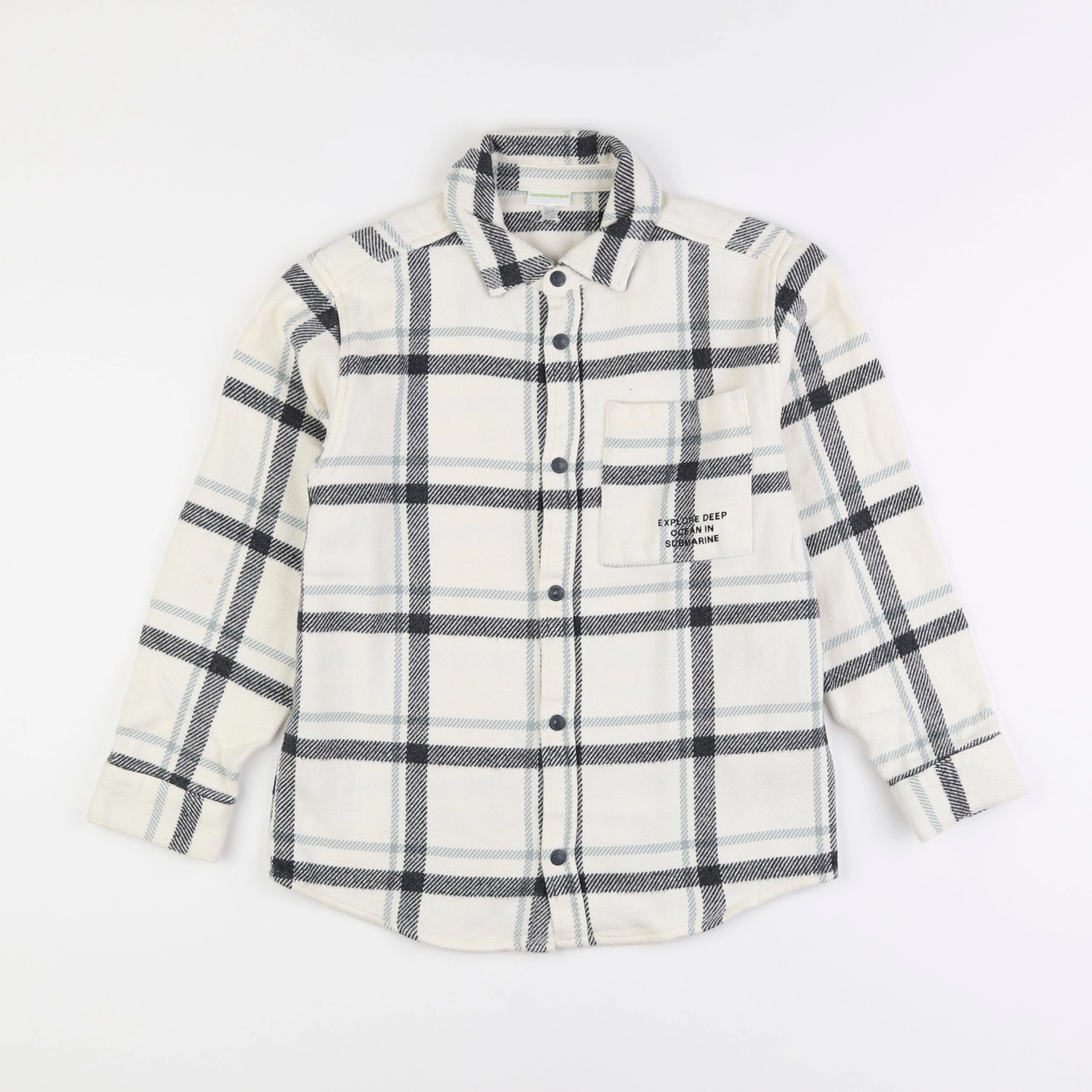 Vertbaudet - chemise beige - 12 ans