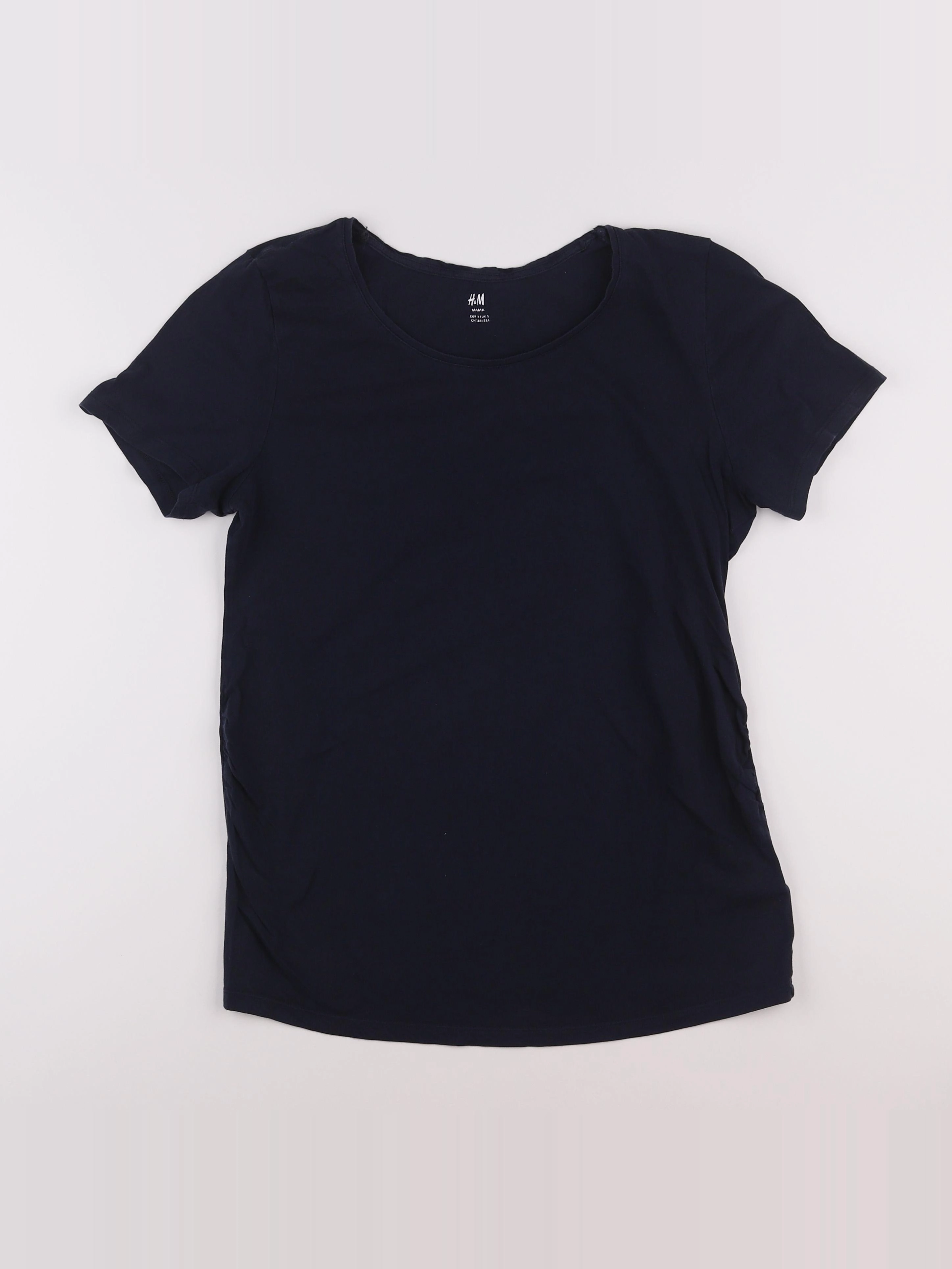 H&M - tee-shirt grossesse bleu - 34 à 36