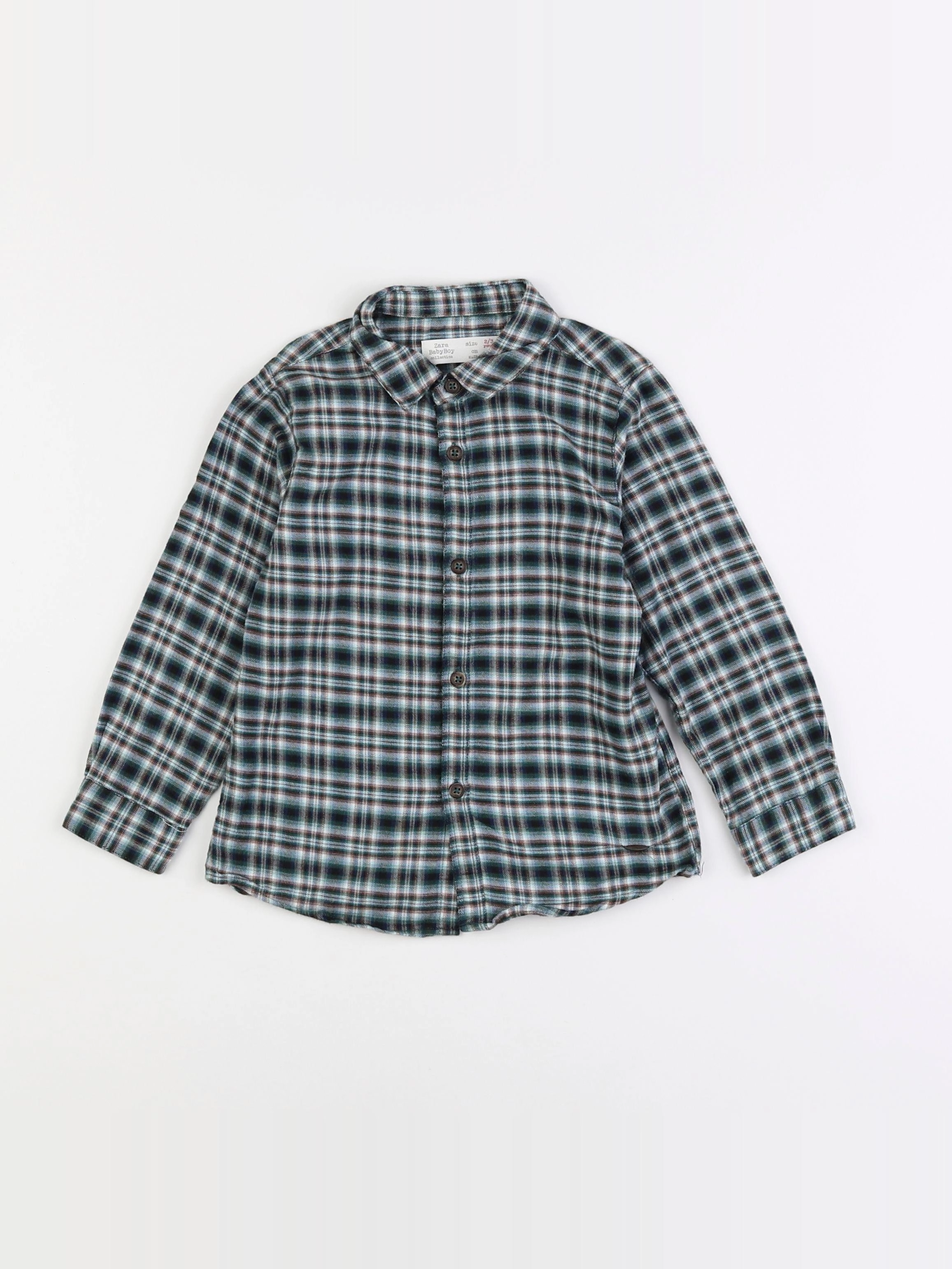 Zara - chemise bleu - 2/3 ans
