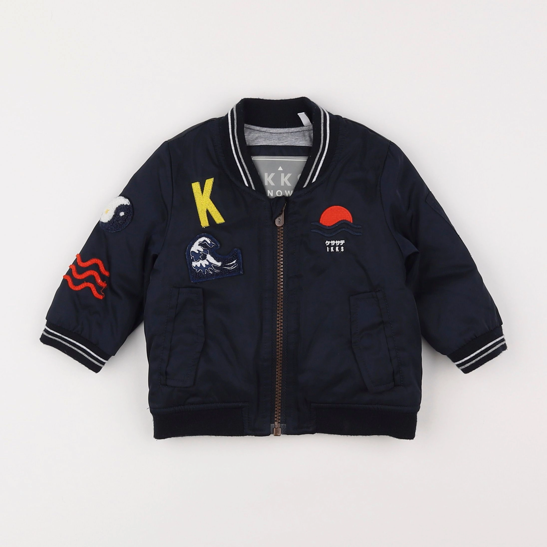 IKKS - veste bleu - 6 mois