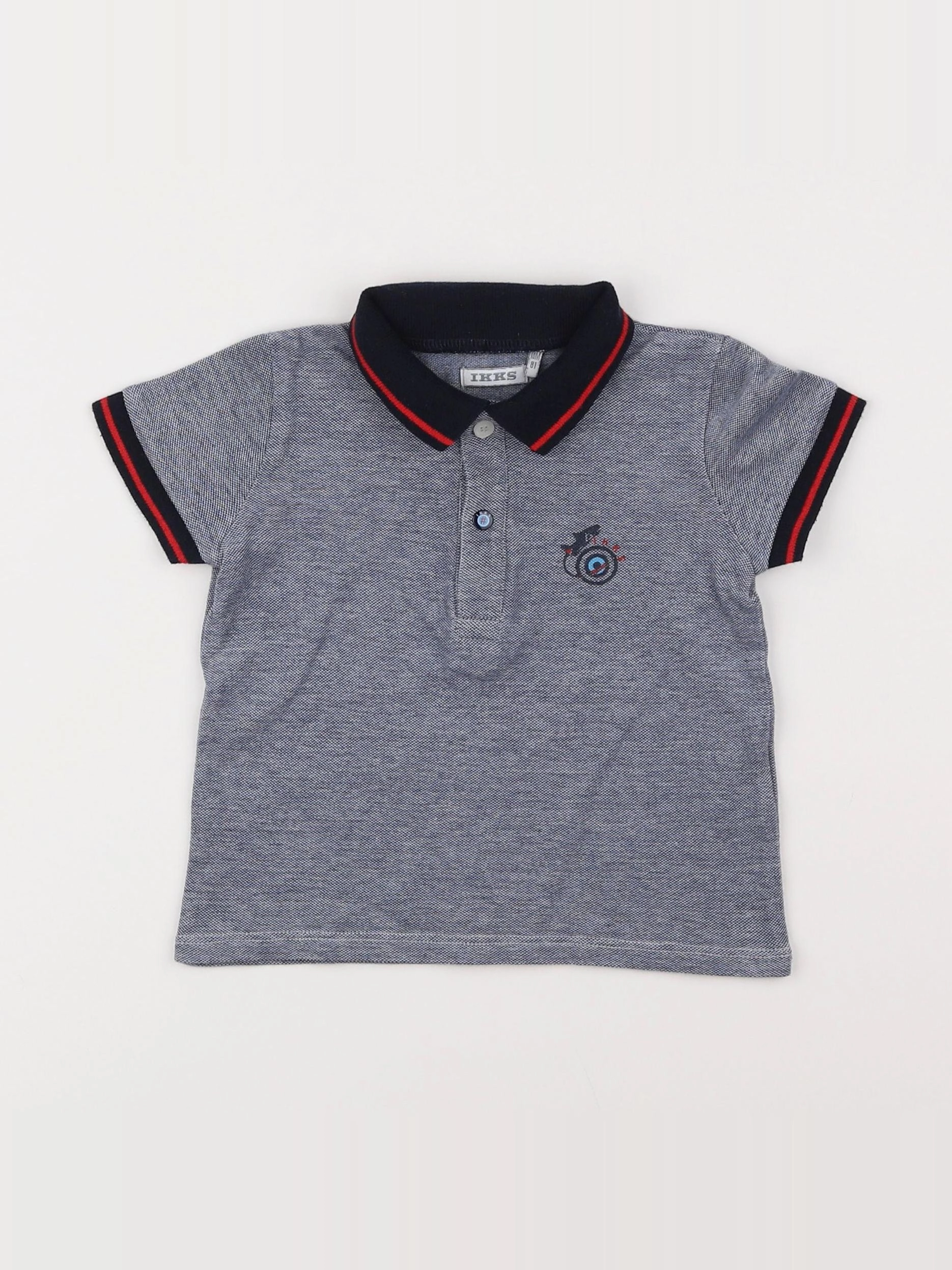 IKKS - polo gris - 18 mois