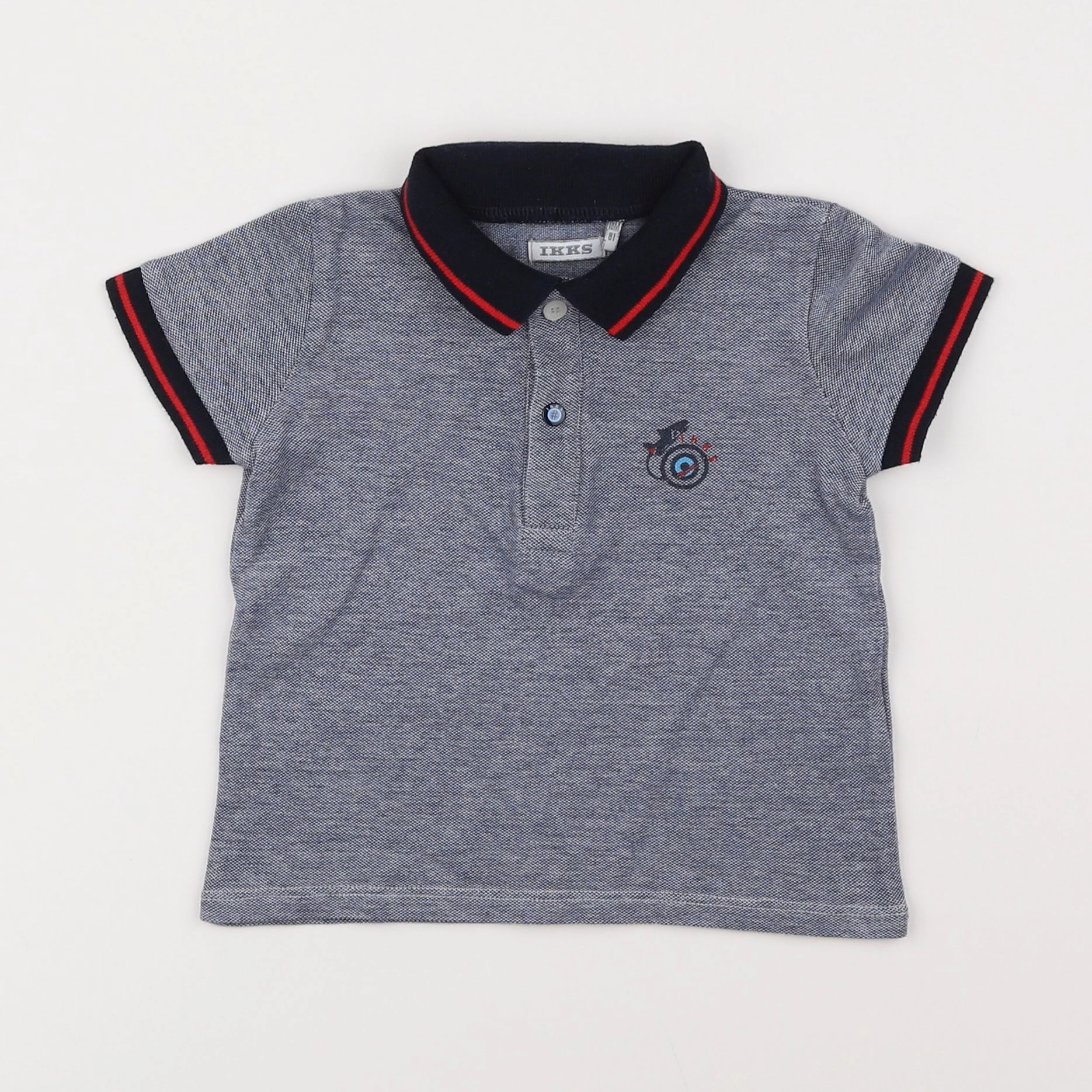 IKKS - polo gris - 18 mois