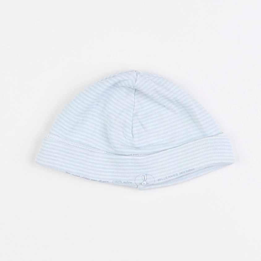 Petit Bateau - bonnet bleu - 0/1 mois