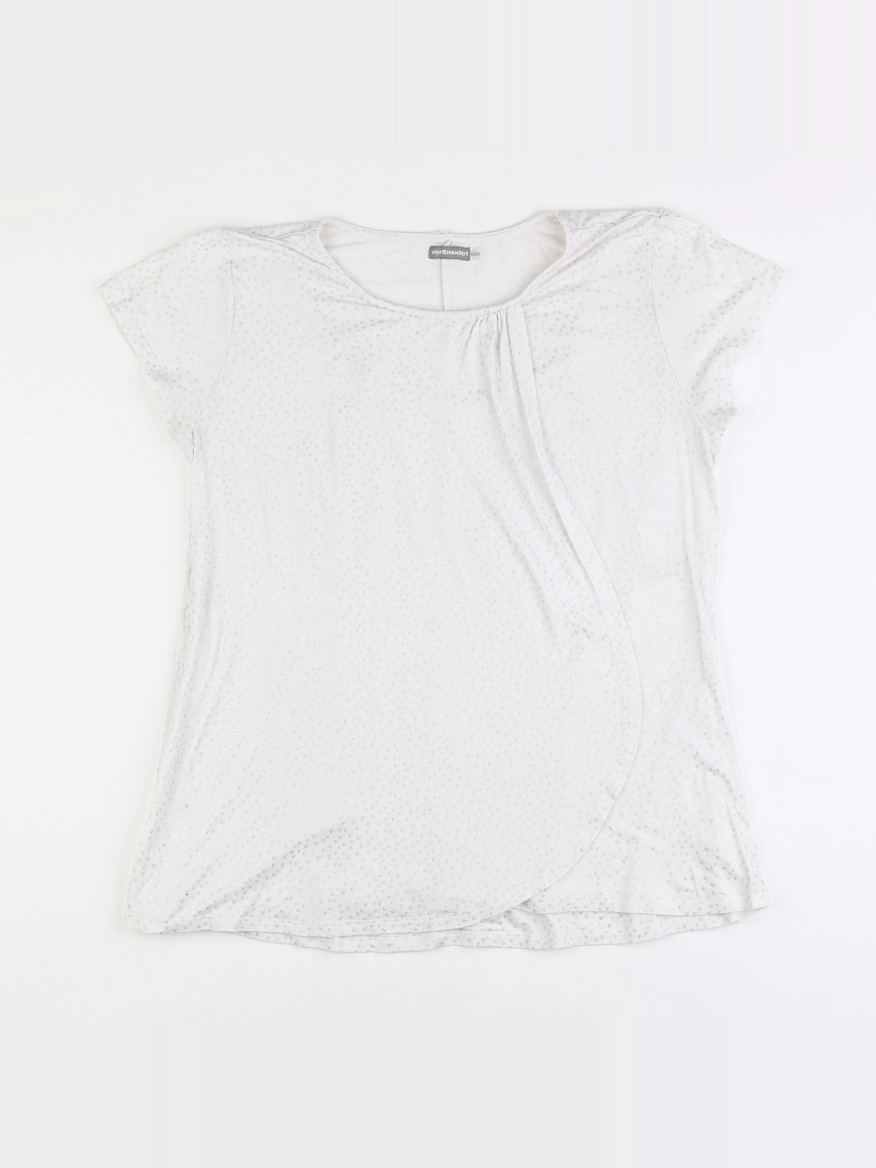 Vertbaudet - tee-shirt grossesse blanc - 42 à 44