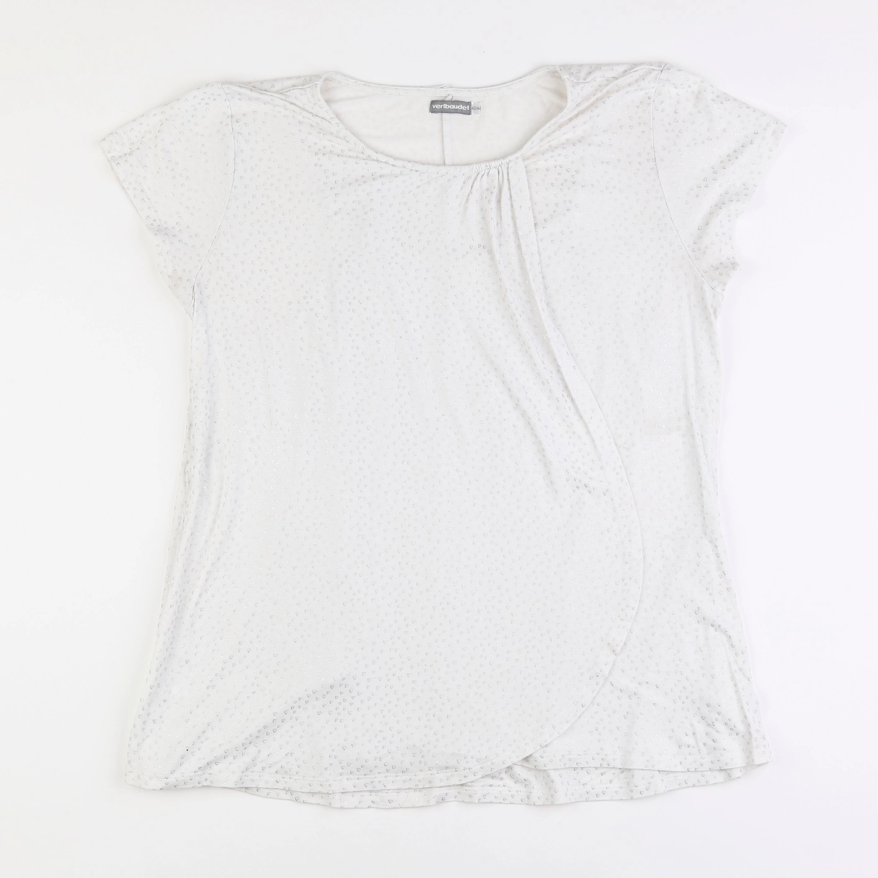 Vertbaudet - tee-shirt grossesse blanc - 42 à 44