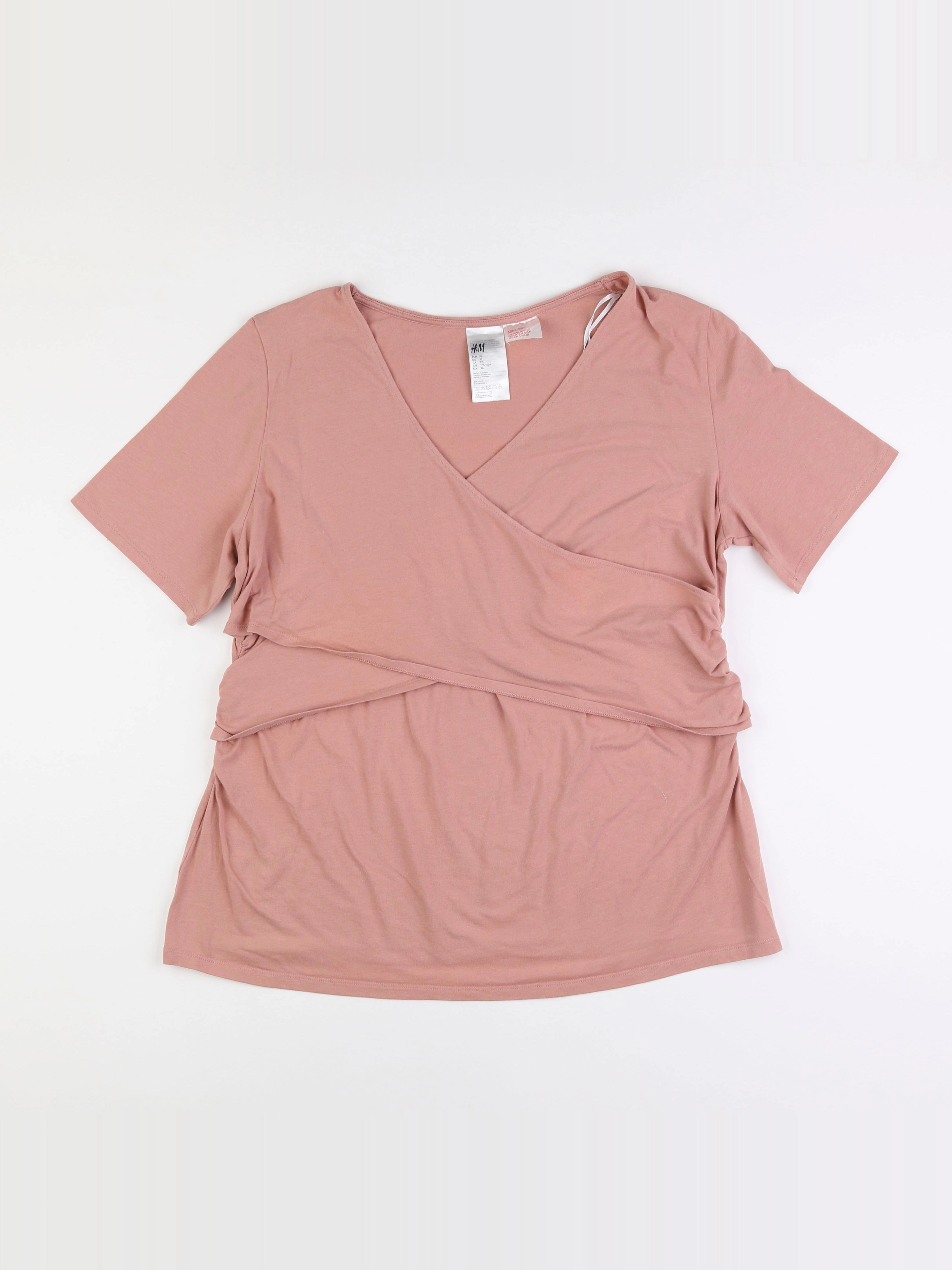 H&M - tee-shirt grossesse rose - 44 à 46