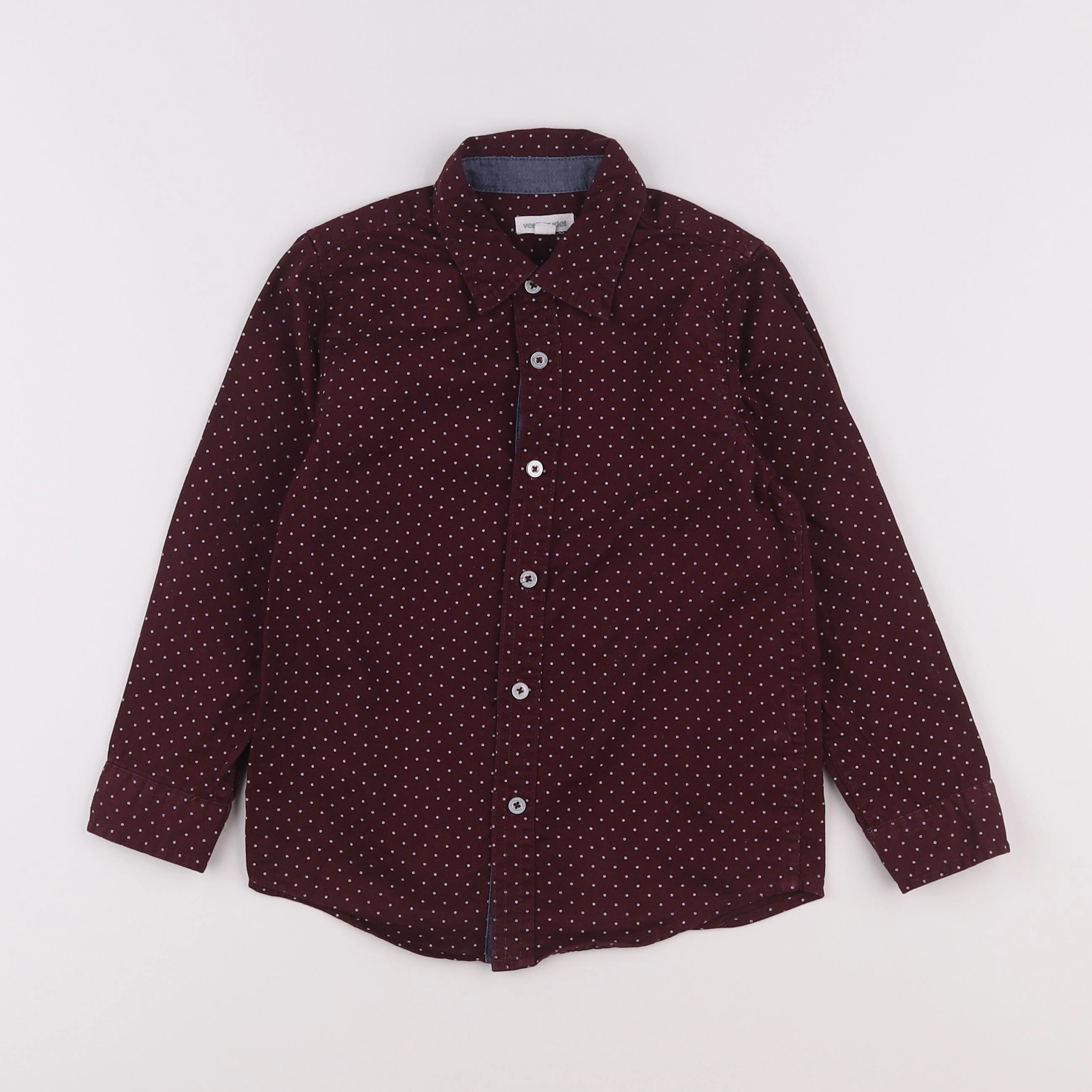 Vertbaudet - chemise rouge - 6 ans