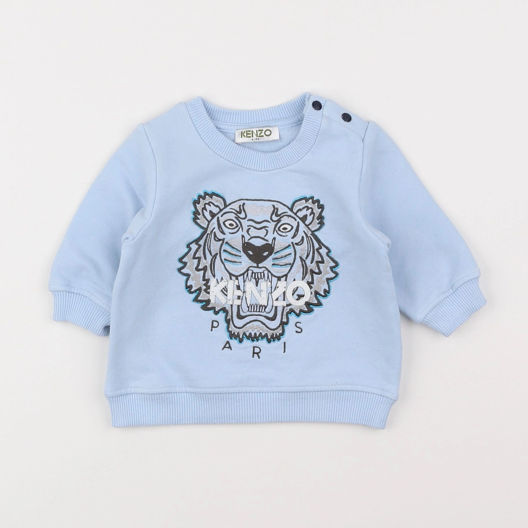 Kenzo - sweat bleu - 6 mois