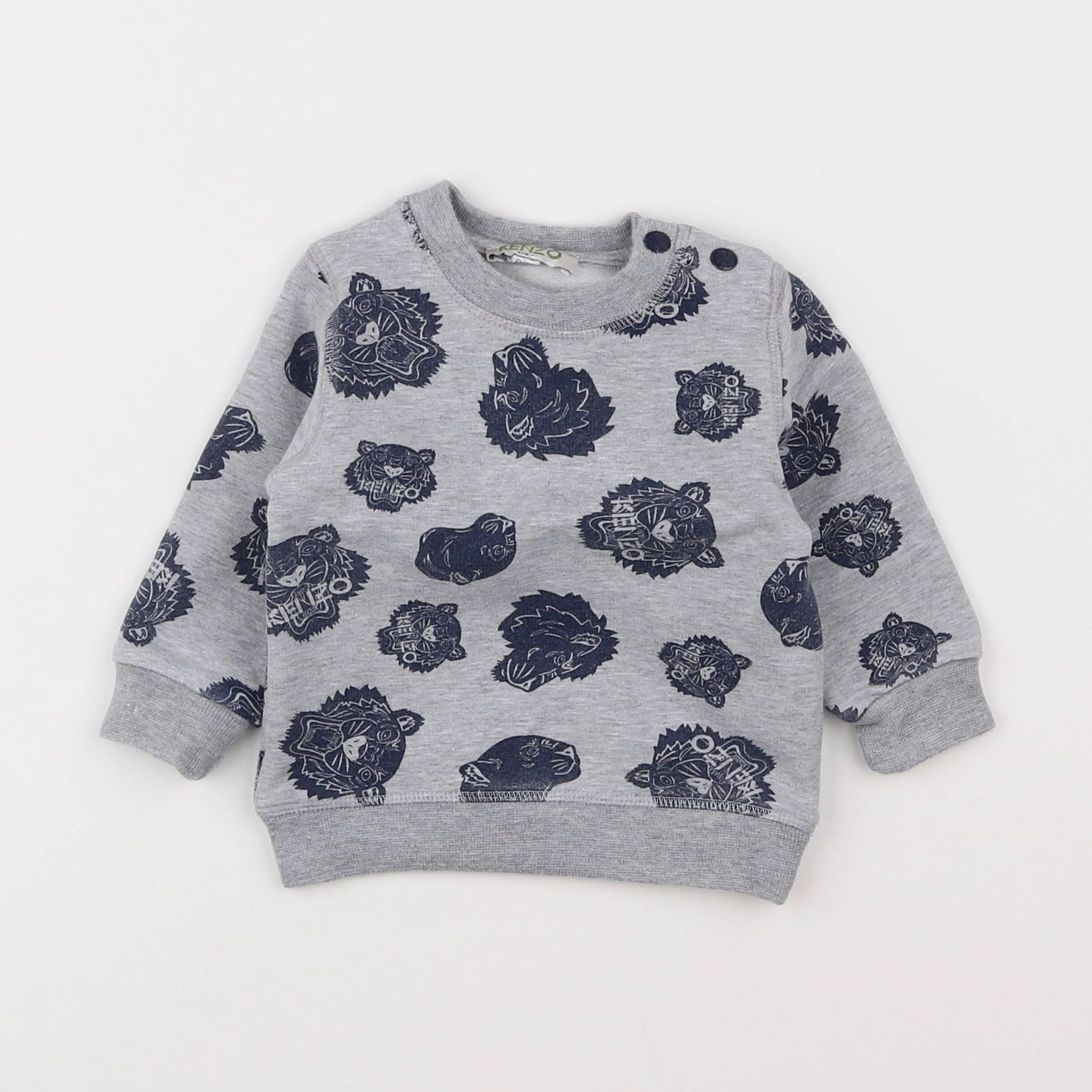 Kenzo - sweat gris - 6 mois