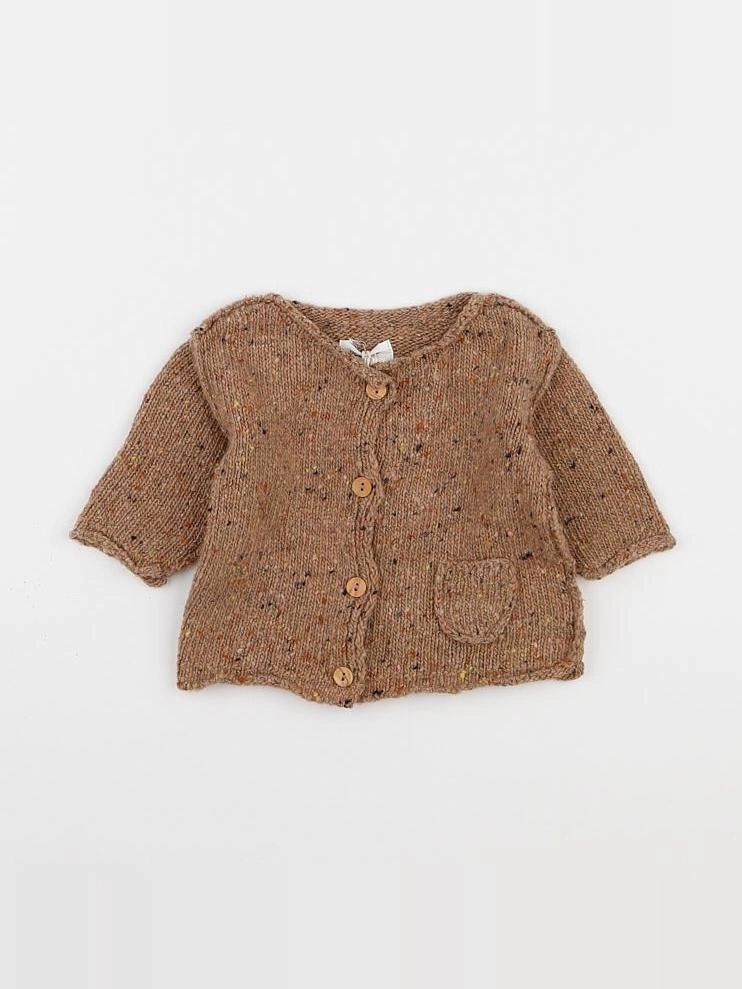 Play Up - gilet marron - 3 mois