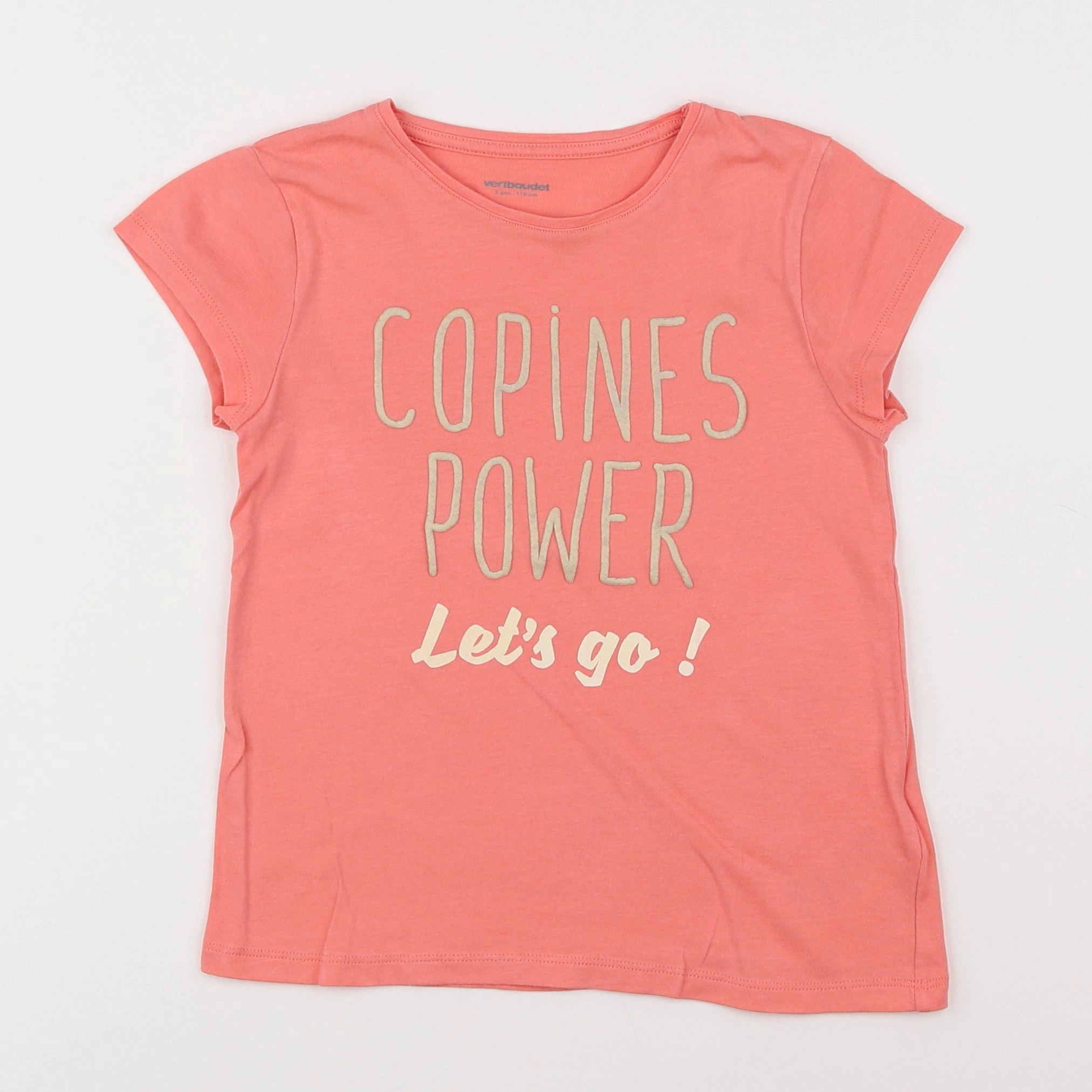 Vertbaudet - tee-shirt rose - 5 ans