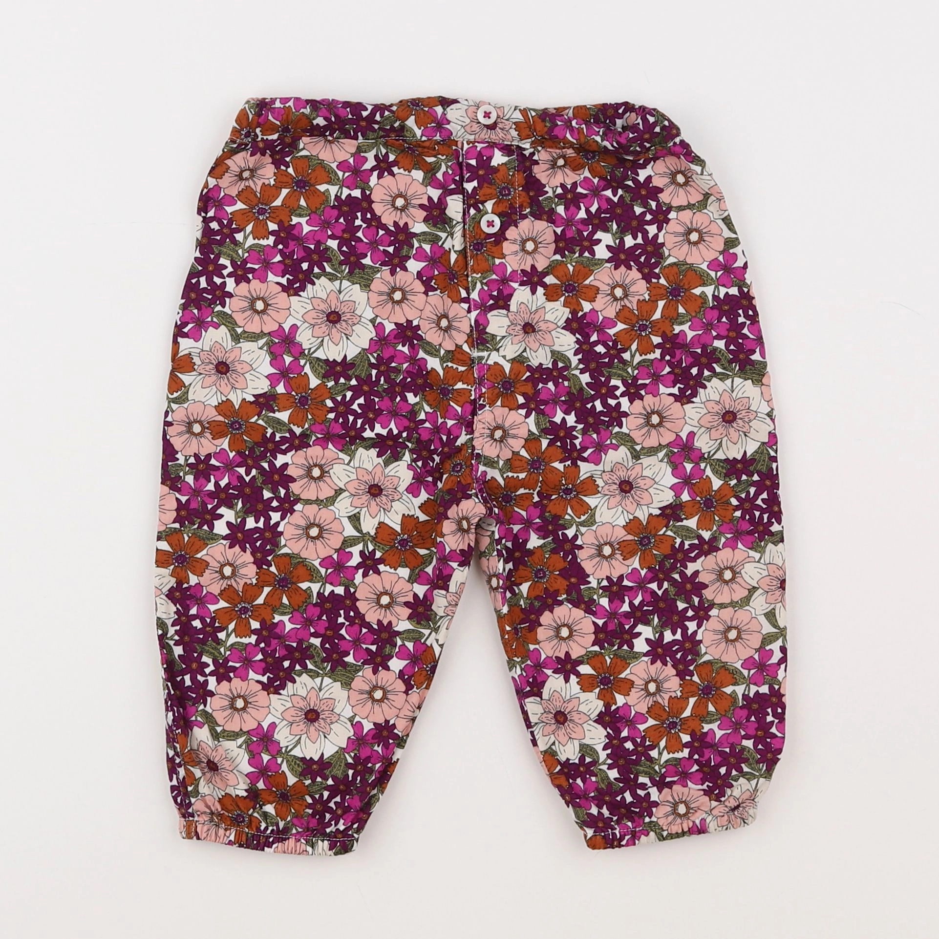 Boutchou - pantalon violet, rose - 6 mois