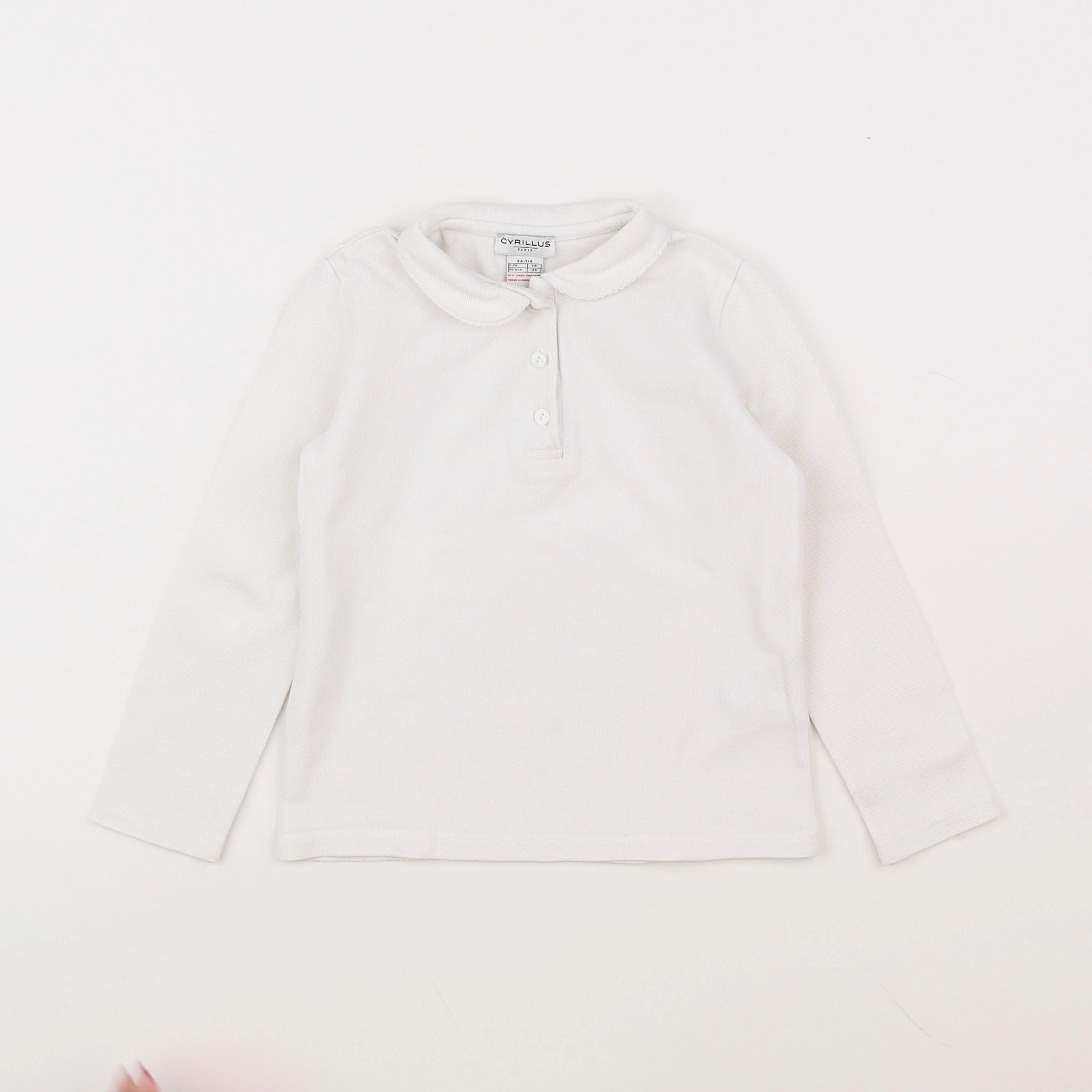 Cyrillus - blouse blanc - 6 ans