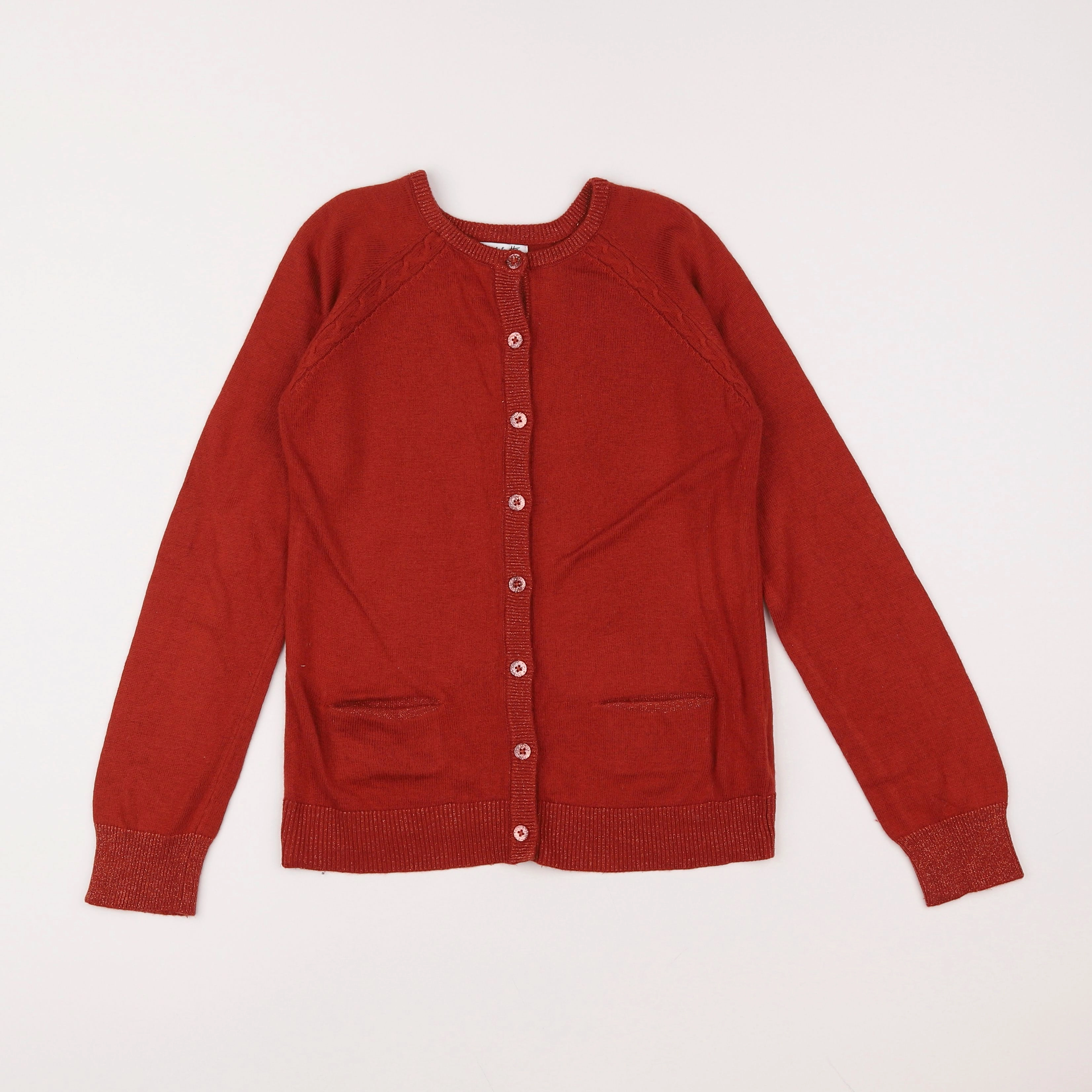 Galeries Lafayette - gilet rouge - 12 ans