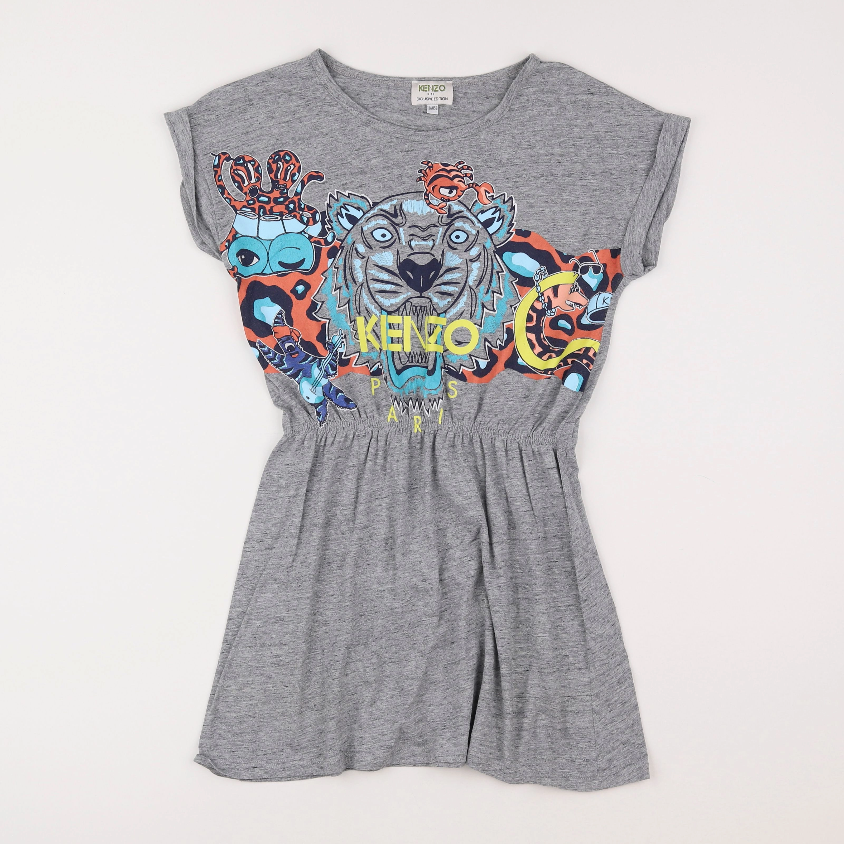 Kenzo - robe gris - 12 ans