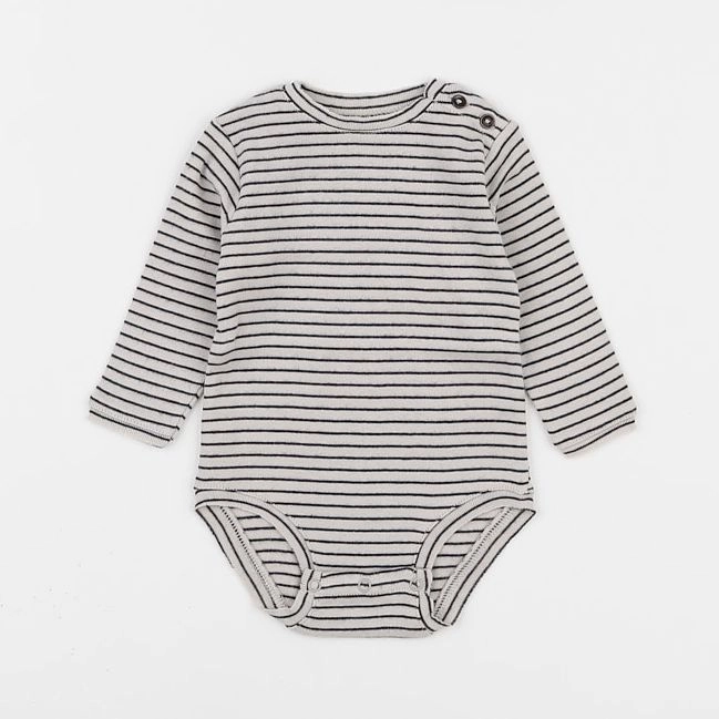 Play Up - body tee-shirt gris - 3 mois