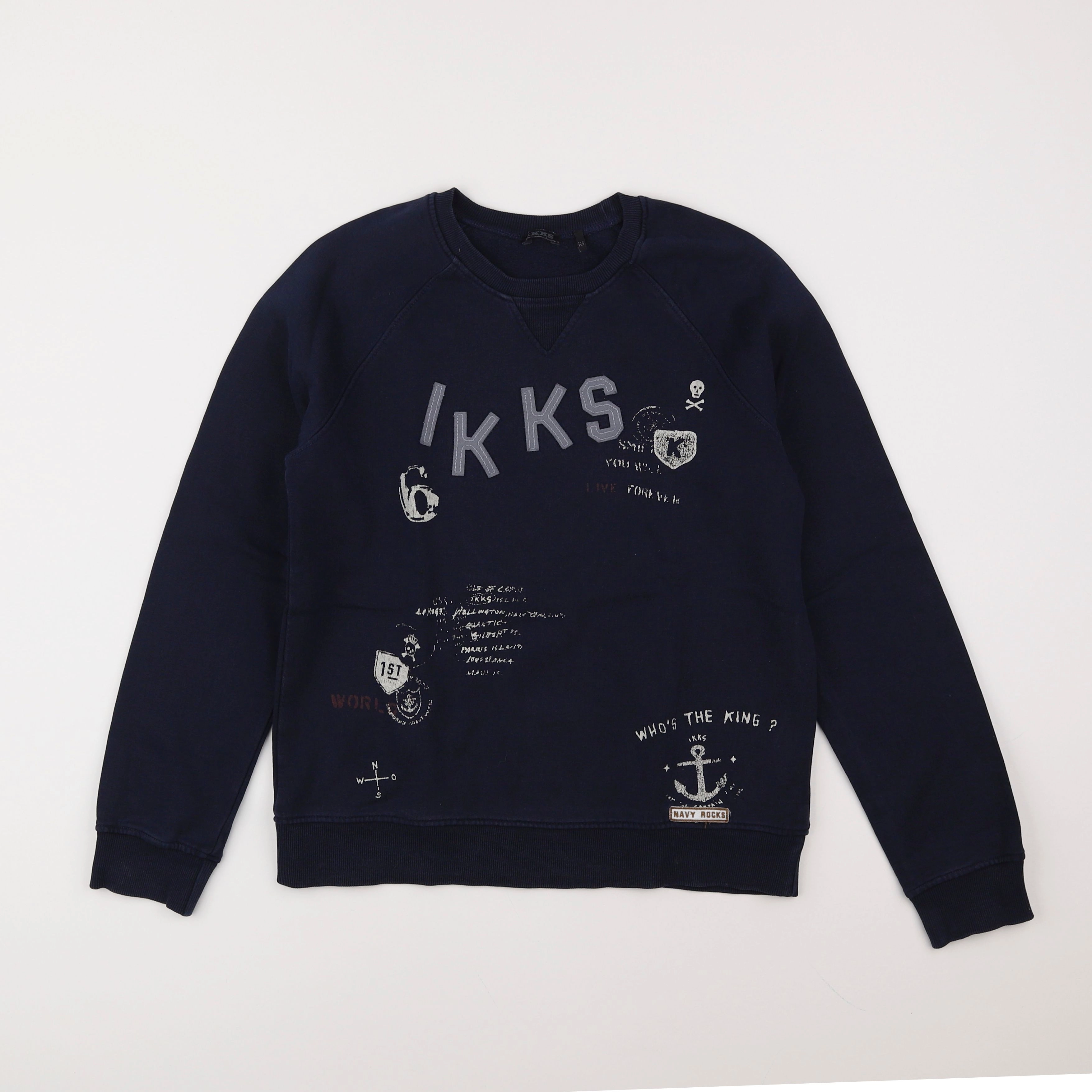 IKKS - sweat bleu - 12 ans