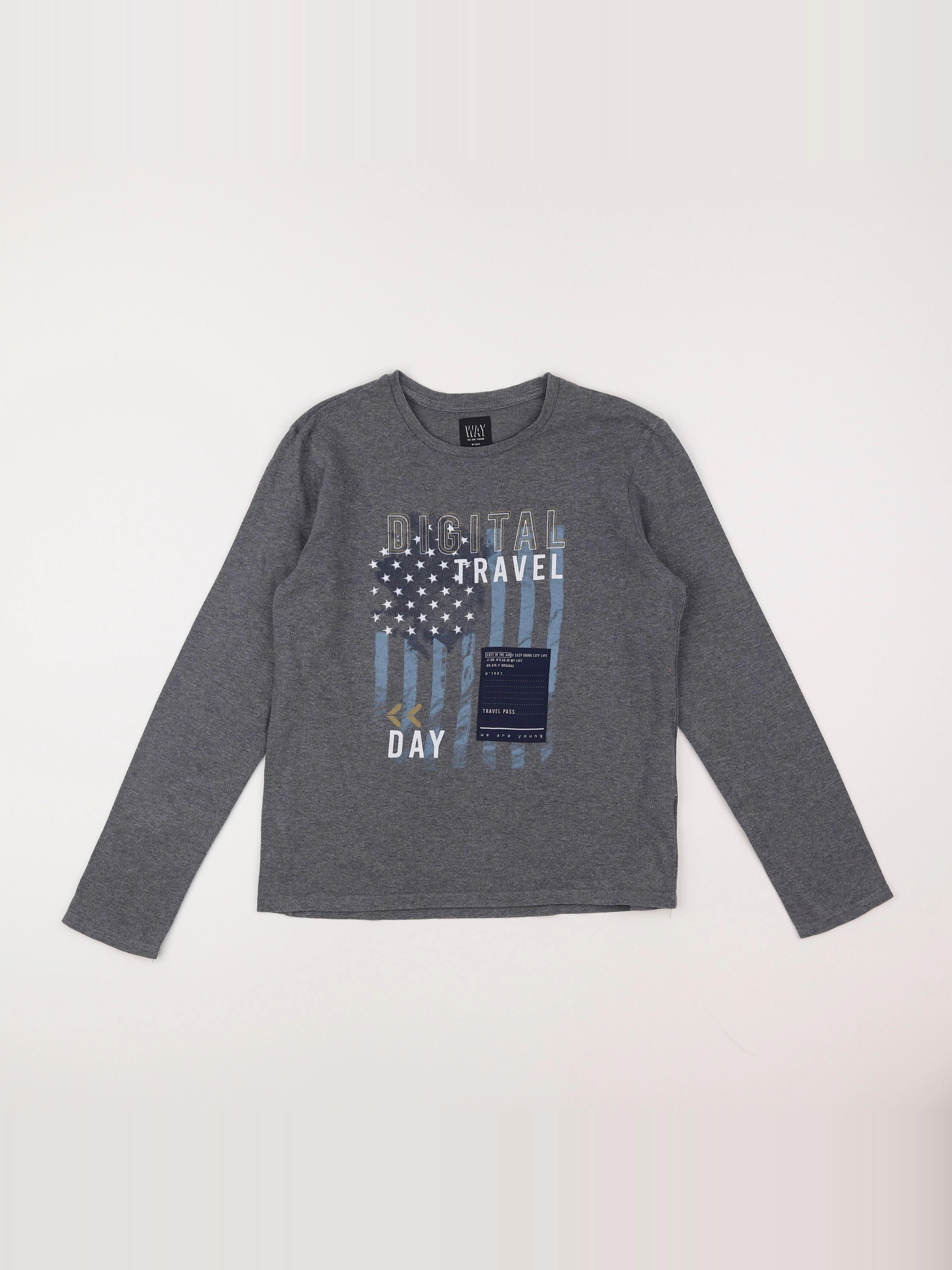 IKKS - tee-shirt gris - 12 ans