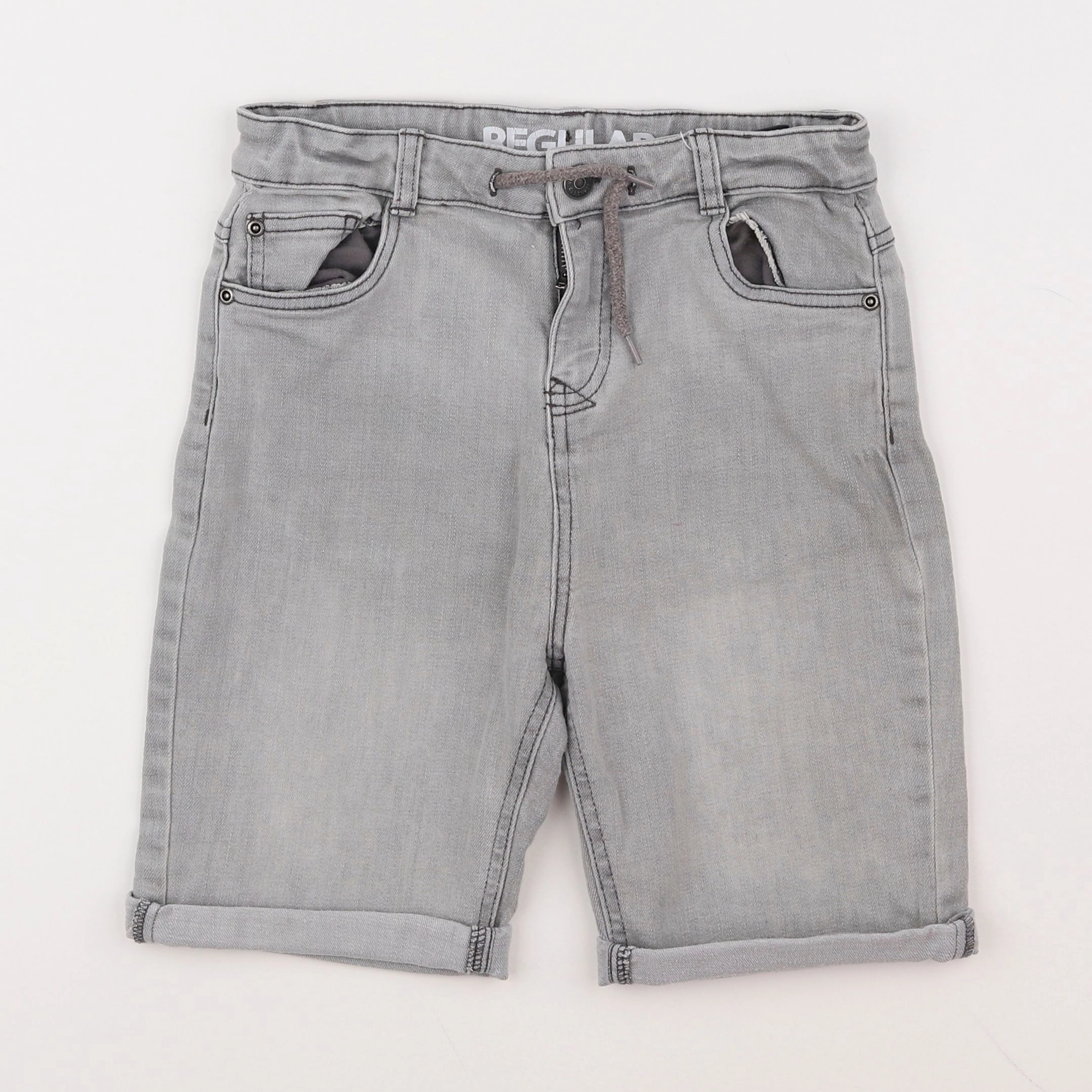 Vertbaudet - short gris - 10 ans