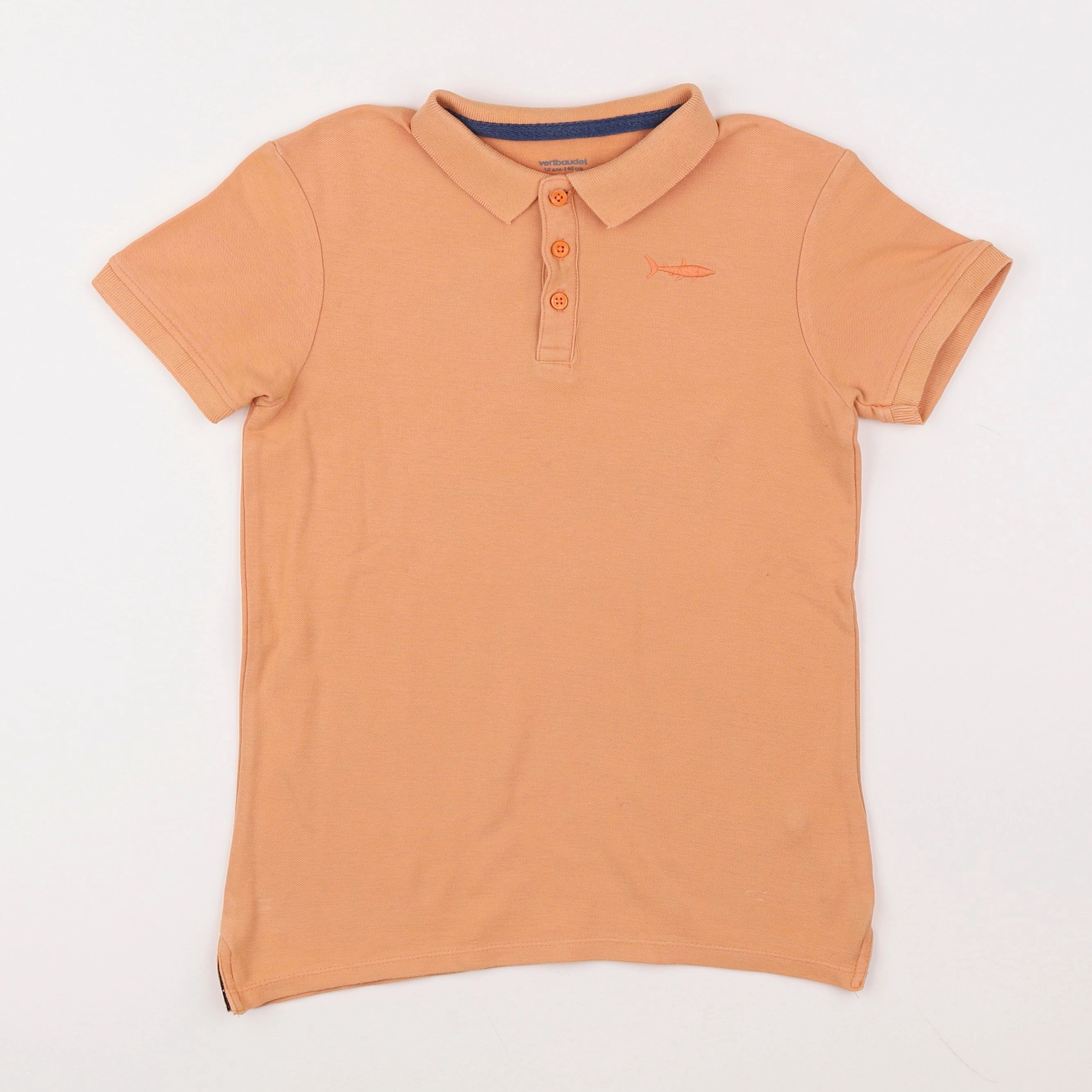 Vertbaudet - polo orange - 10 ans