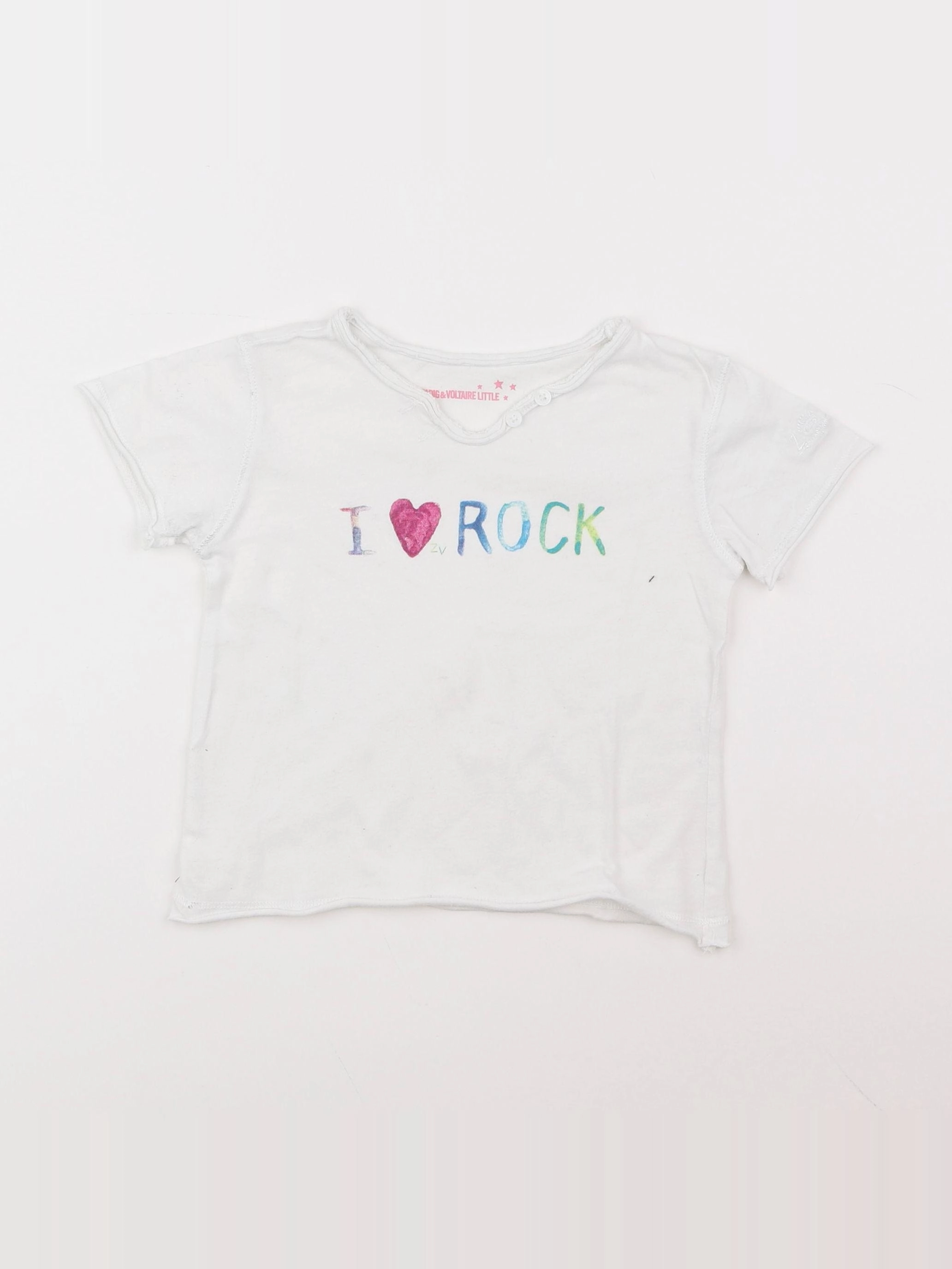 Zadig & Voltaire - tee-shirt blanc - 2 ans