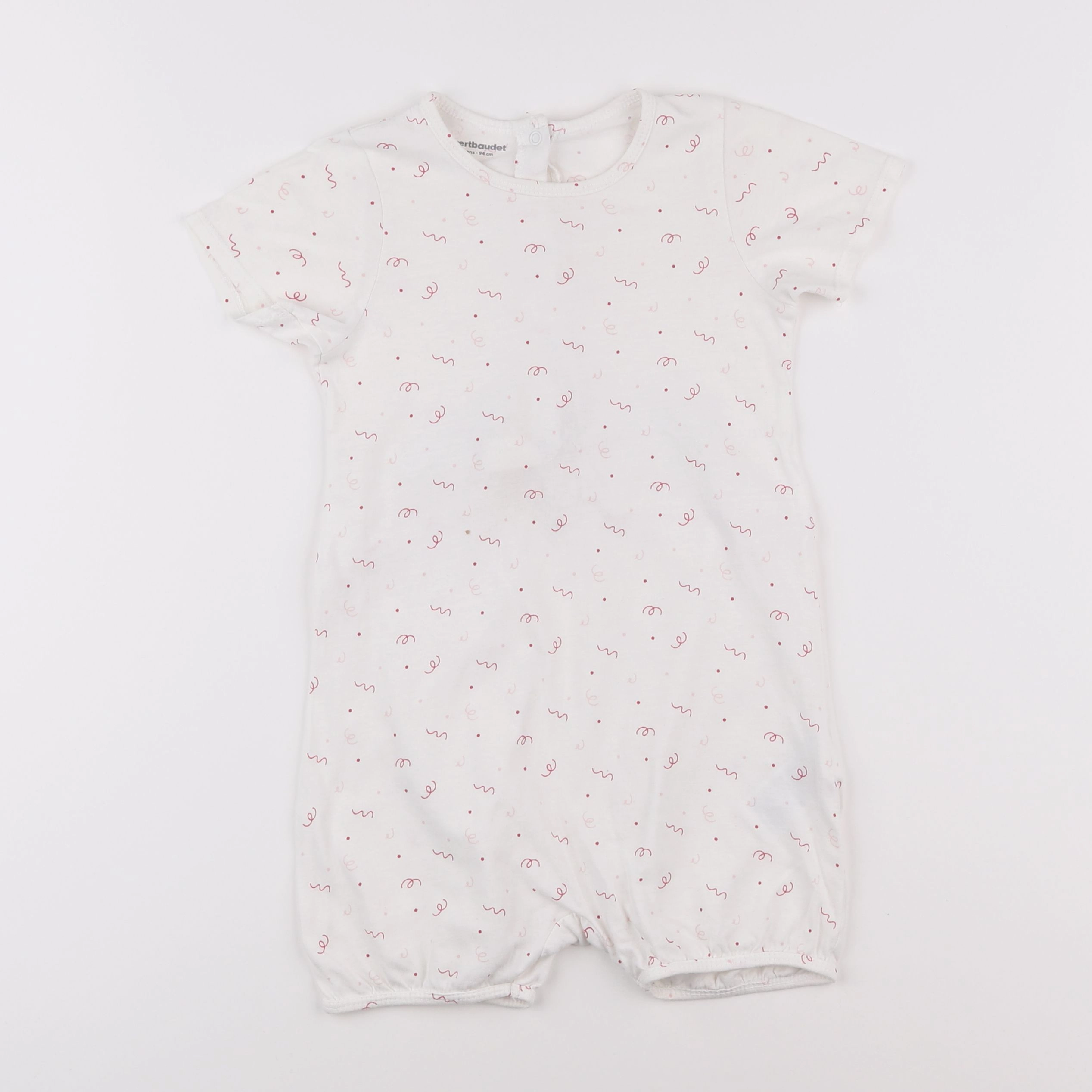 Vertbaudet - pyjama coton blanc - 3 ans