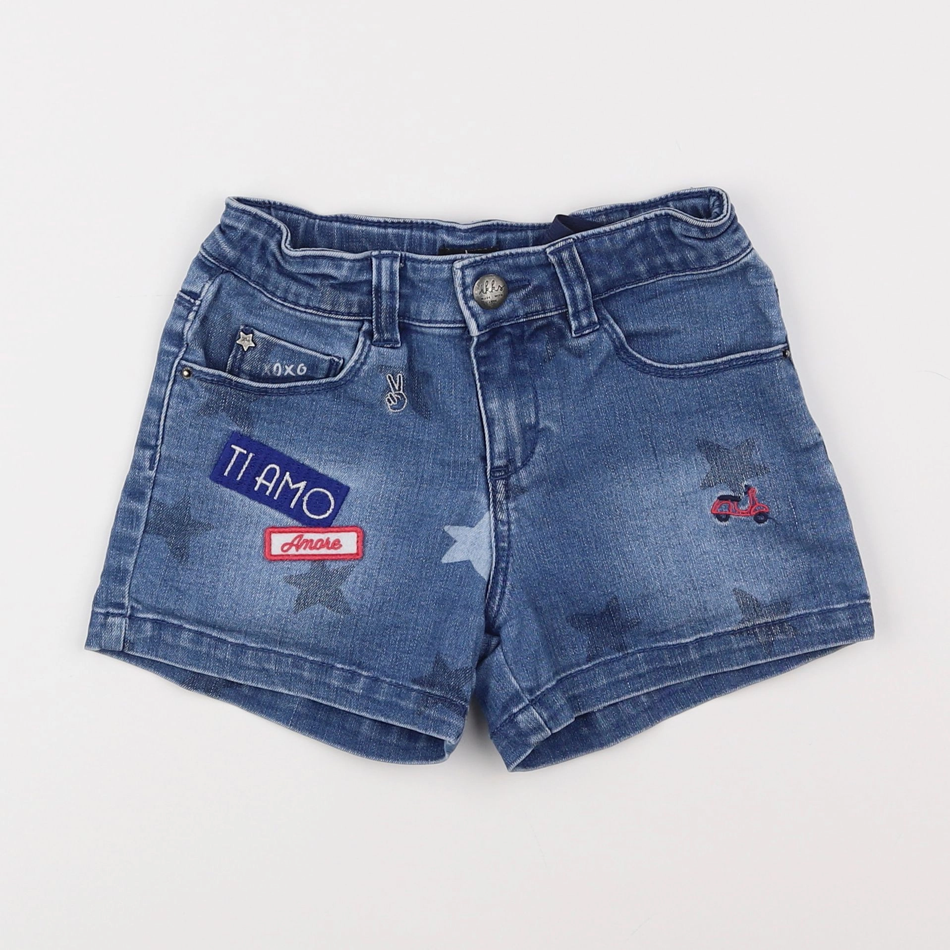 IKKS - short bleu - 8 ans