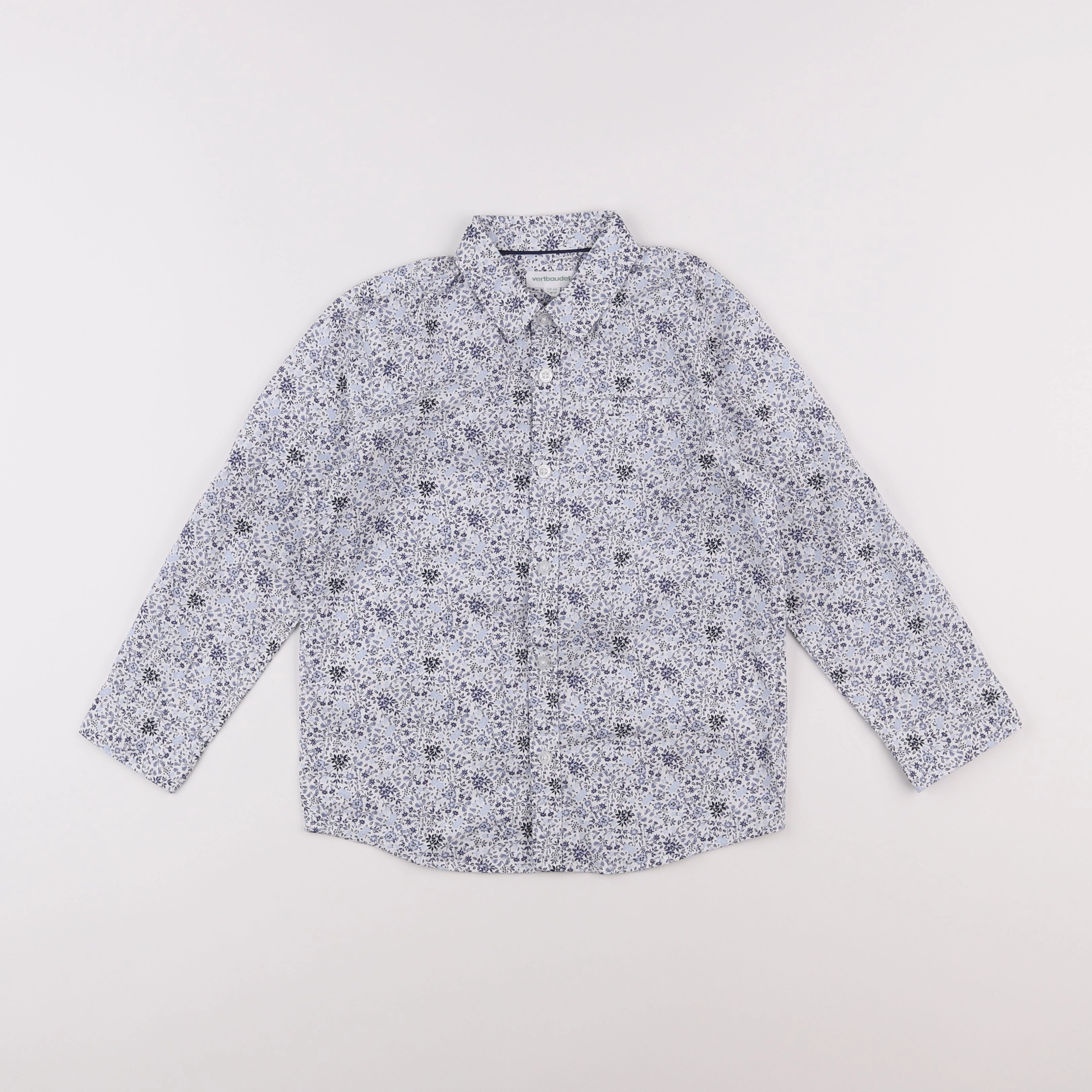 Vertbaudet - chemise bleu - 8 ans