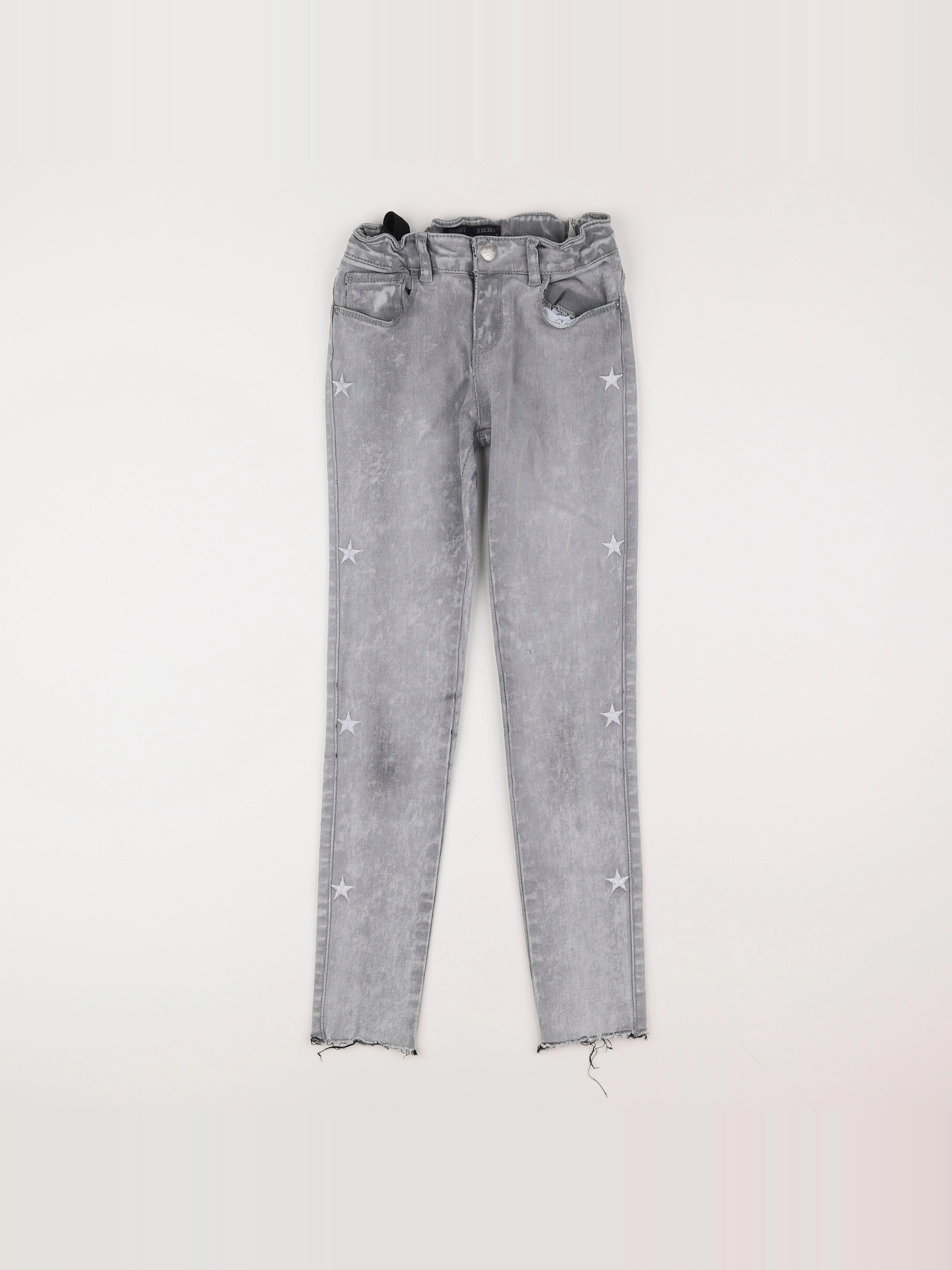 IKKS - jean gris - 10 ans