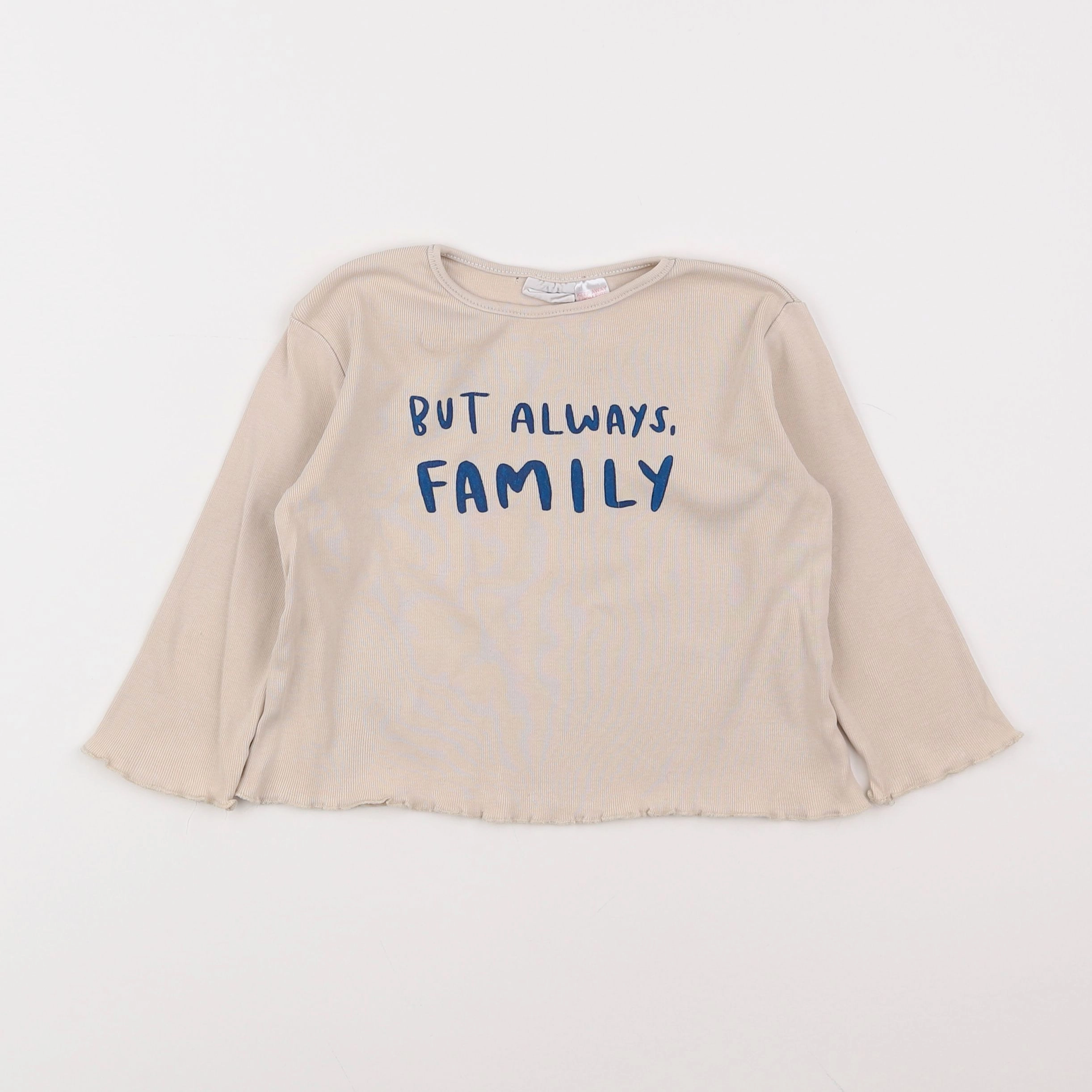 Zara - tee-shirt beige - 12/18 mois
