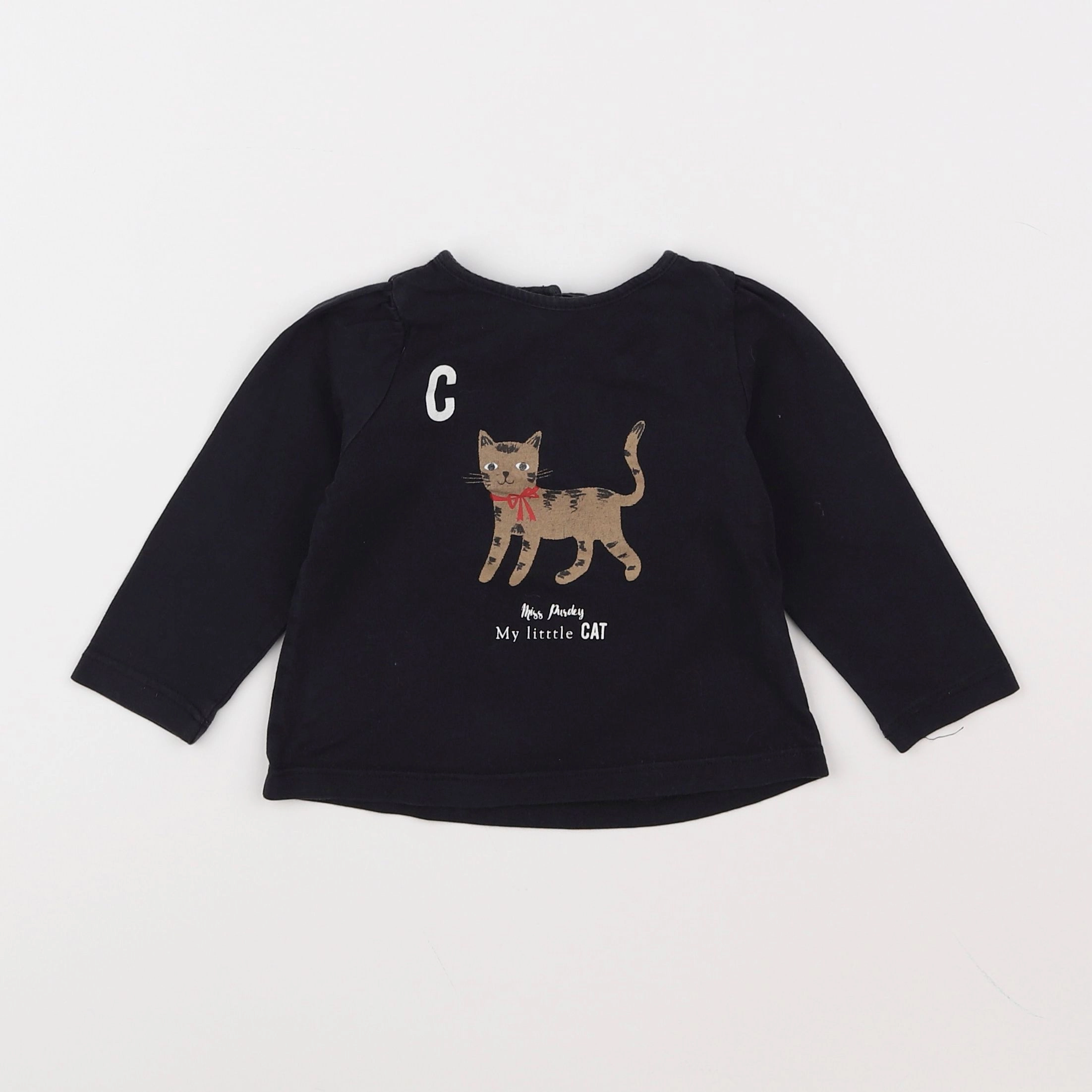 Boutchou - tee-shirt noir - 12 mois