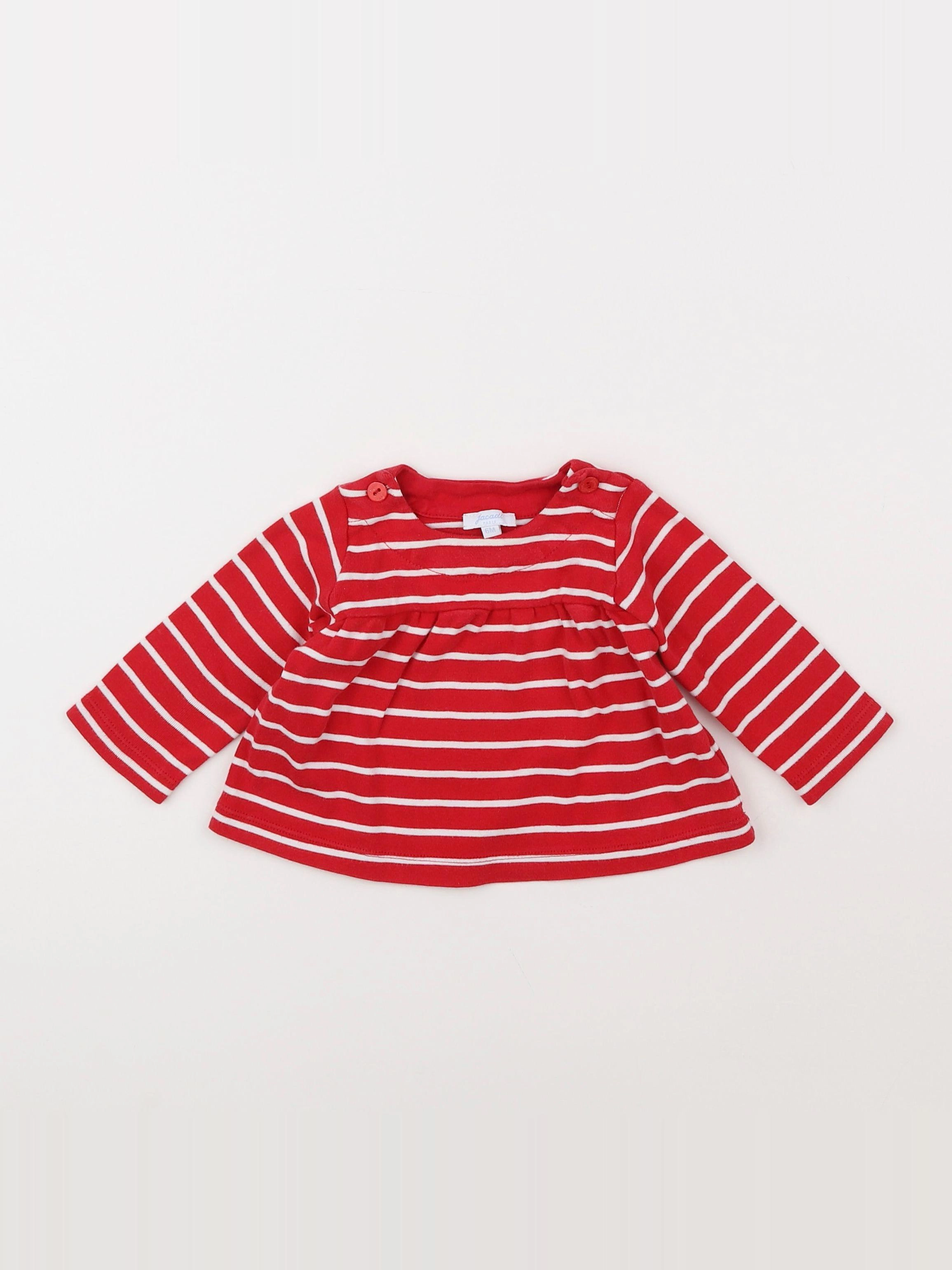 Jacadi - tee-shirt rouge - 6 mois