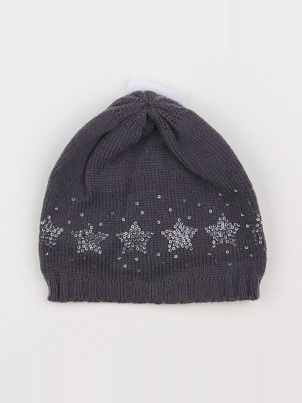 Vertbaudet - bonnet gris - 6/8 ans