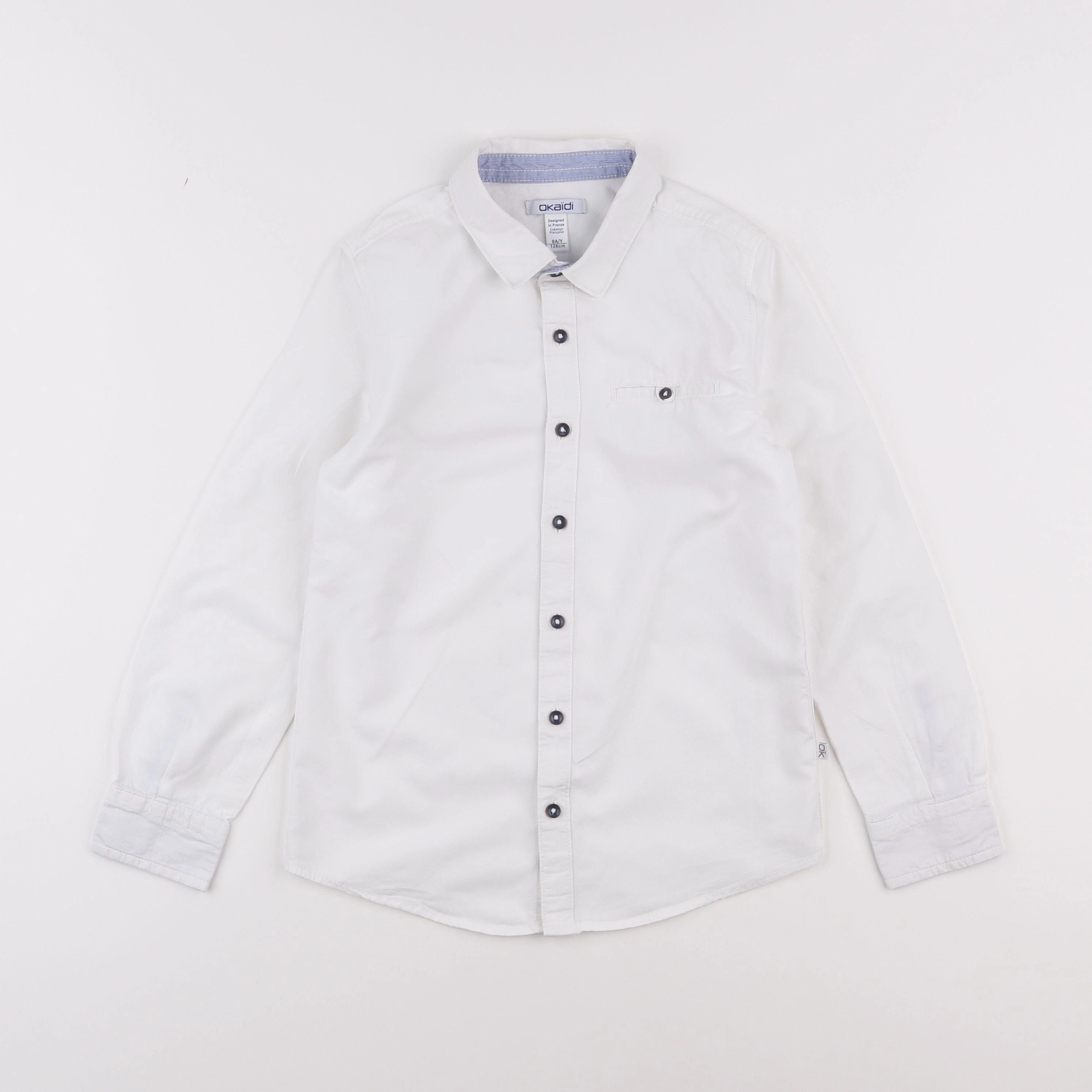 Okaidi - chemise blanc - 8 ans