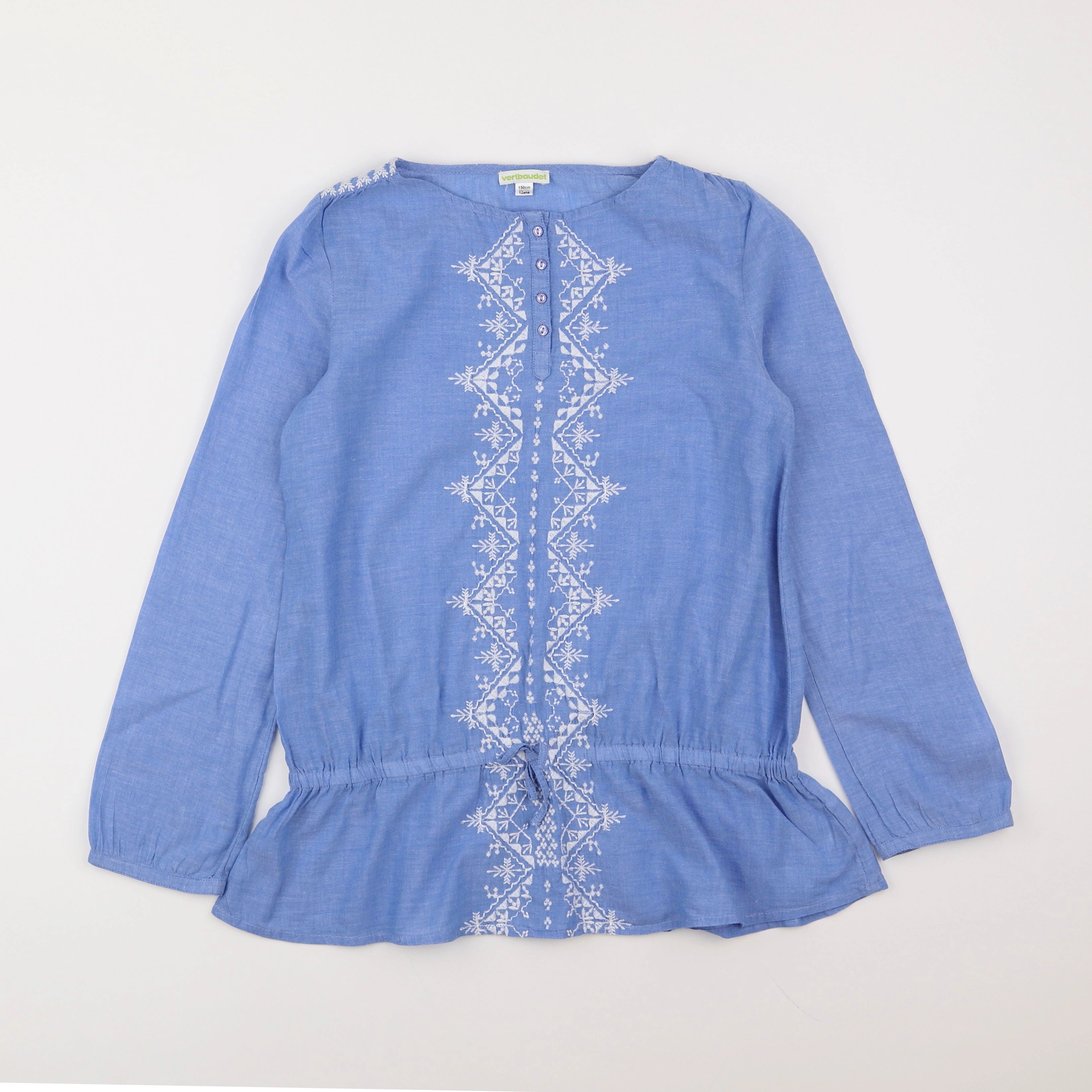 Vertbaudet - blouse bleu - 12 ans