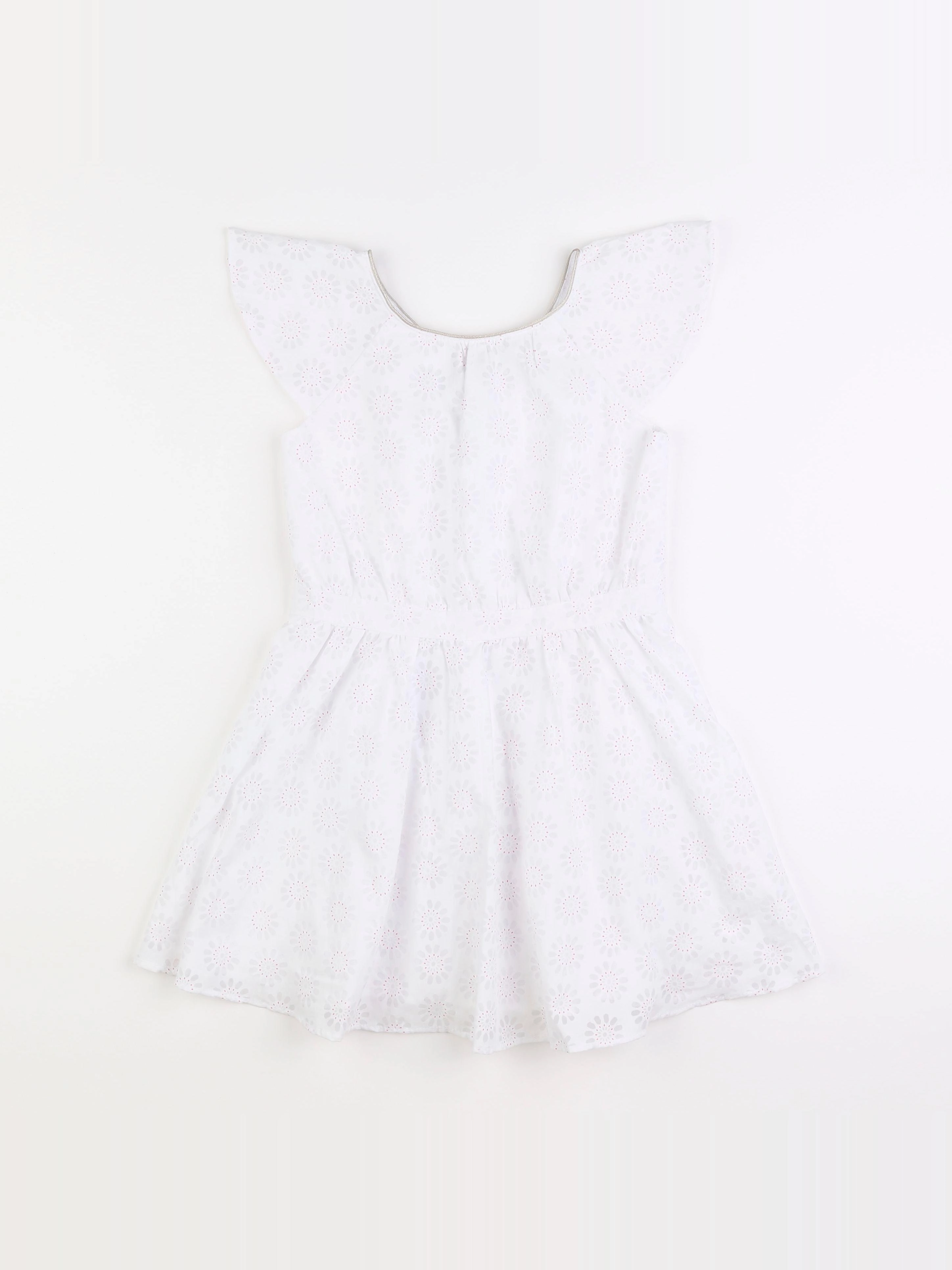 Okaidi - robe blanc - 8 ans