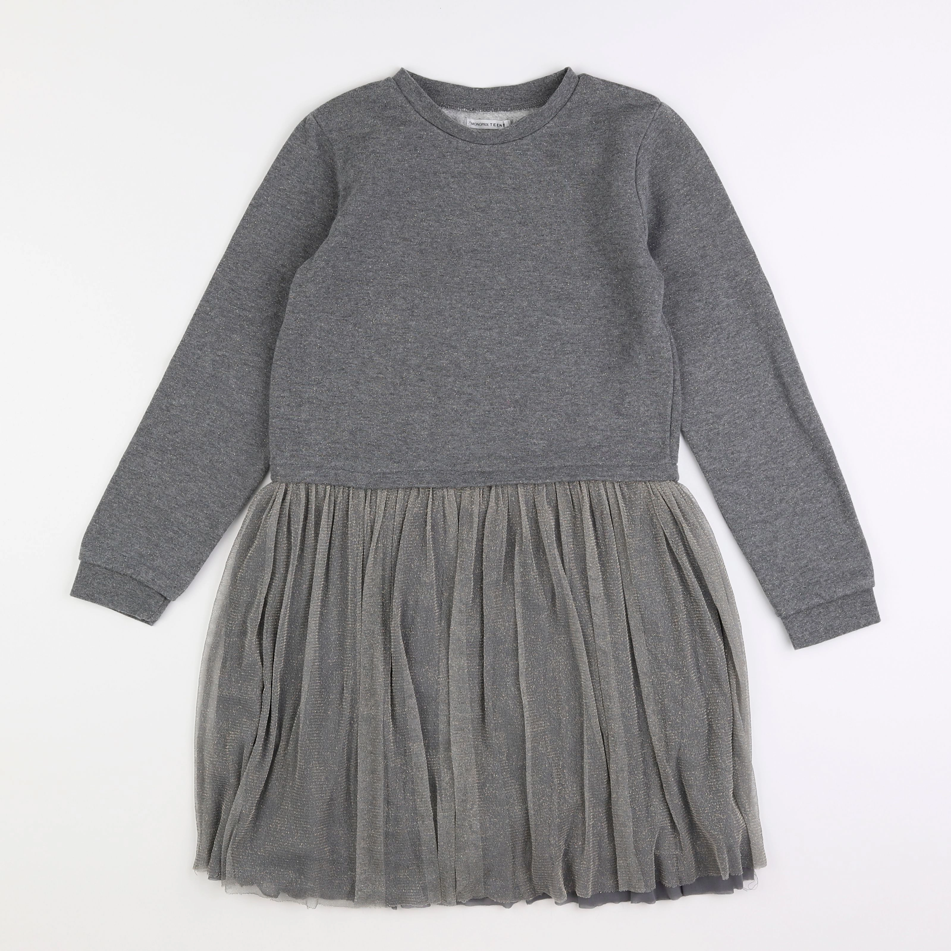 Monoprix - robe gris - 12 ans