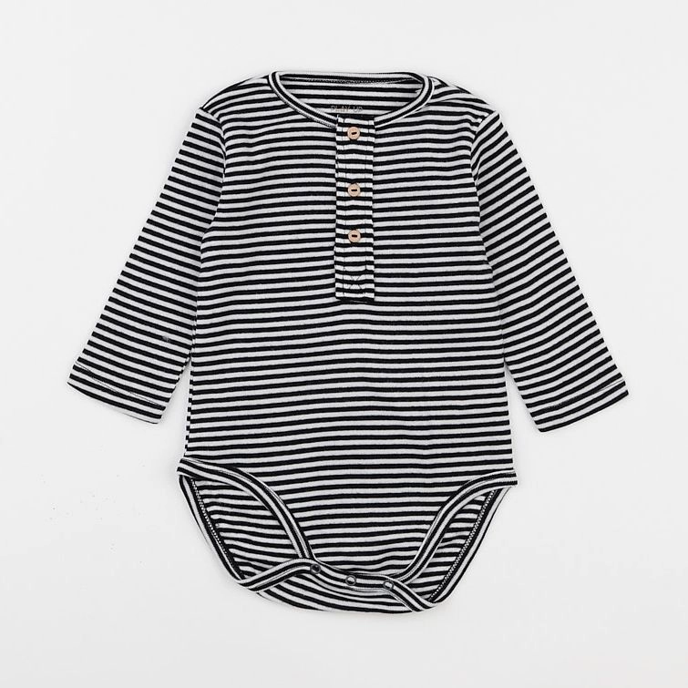 Play Up - body tee-shirt noir - 3 mois