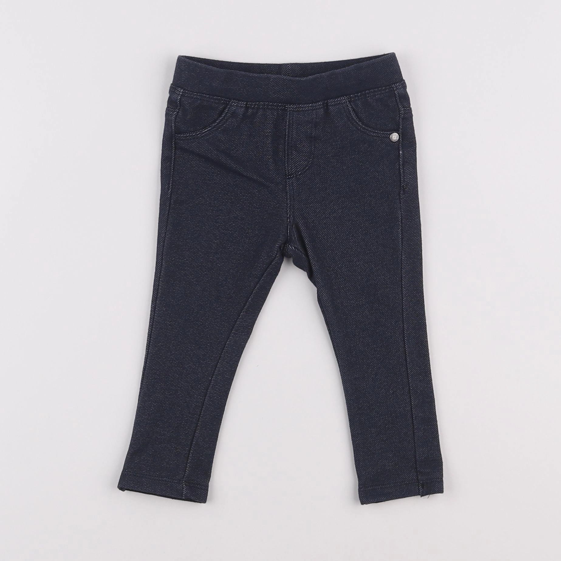 Vertbaudet - jegging bleu - 6 mois