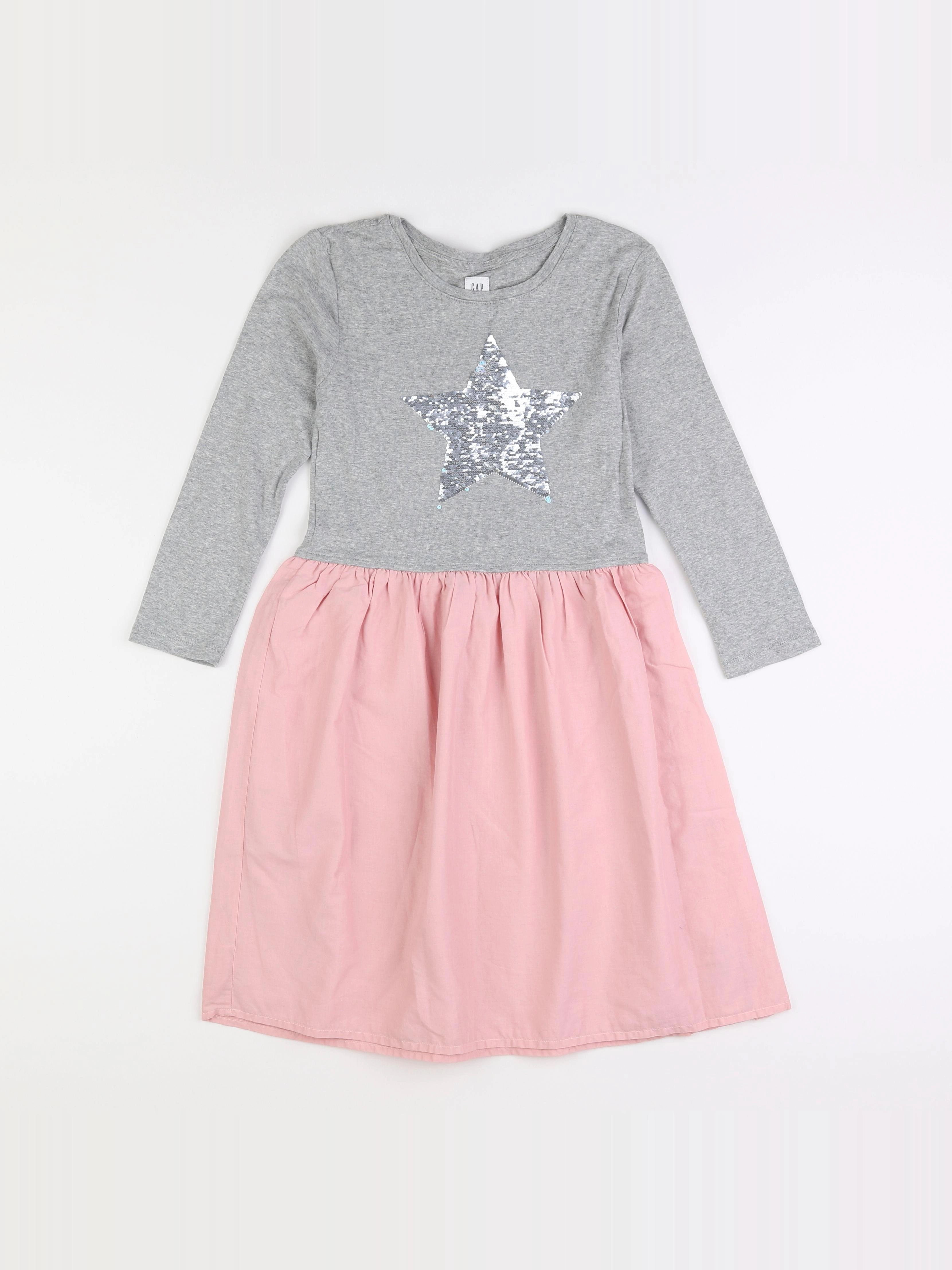 GAP - robe rose, gris - 13/14 ans