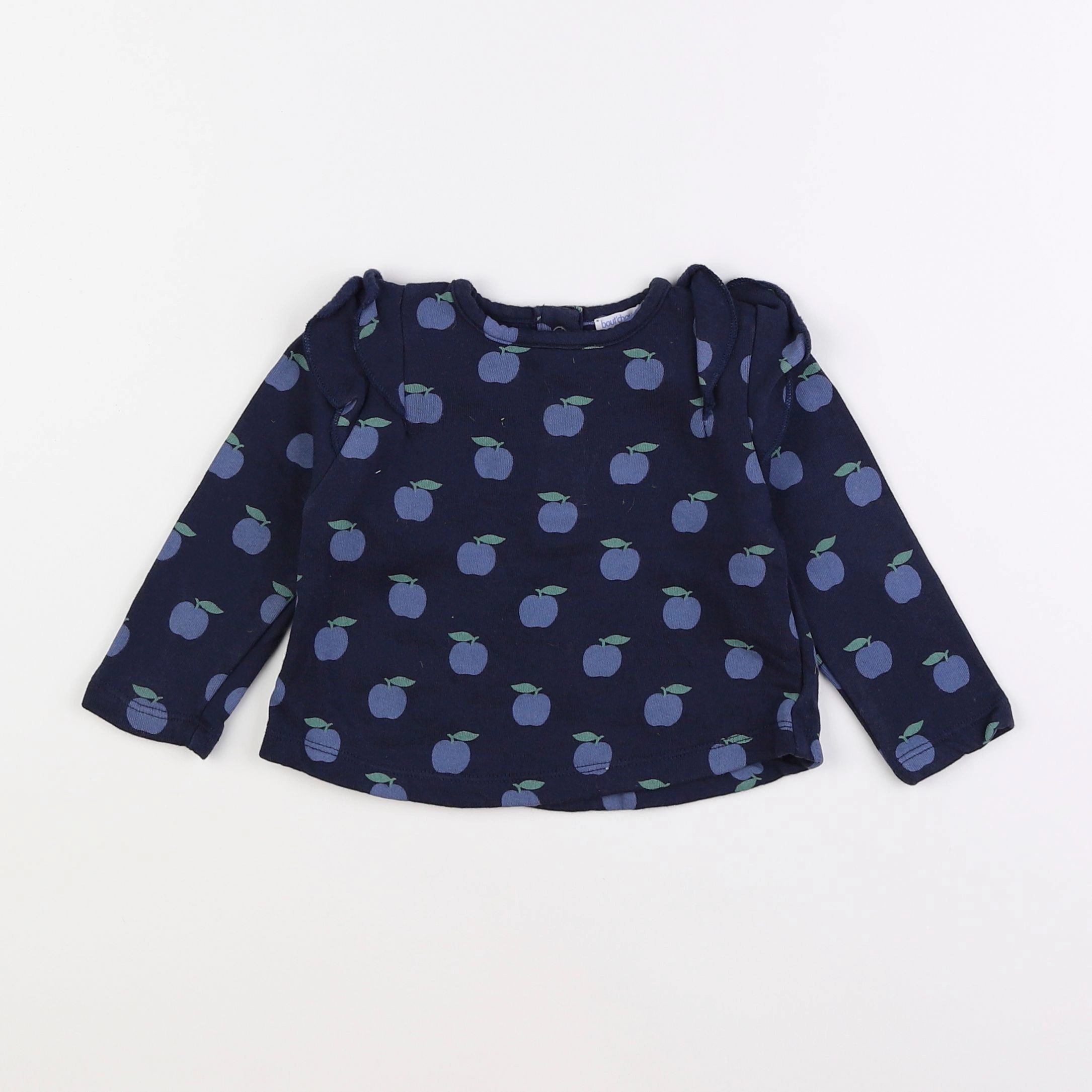 Boutchou - sweat bleu - 9 mois