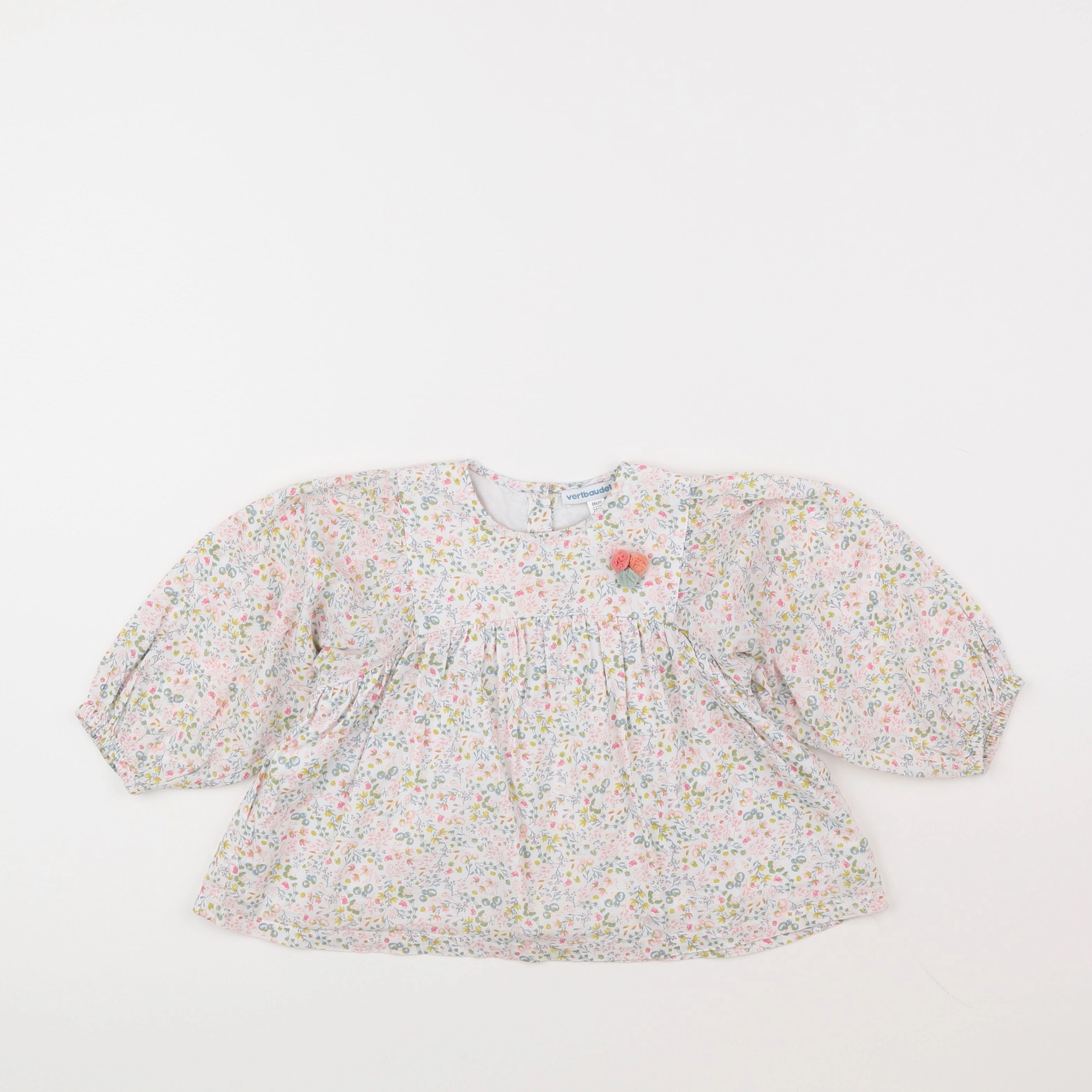 Vertbaudet - blouse blanc - 2 ans