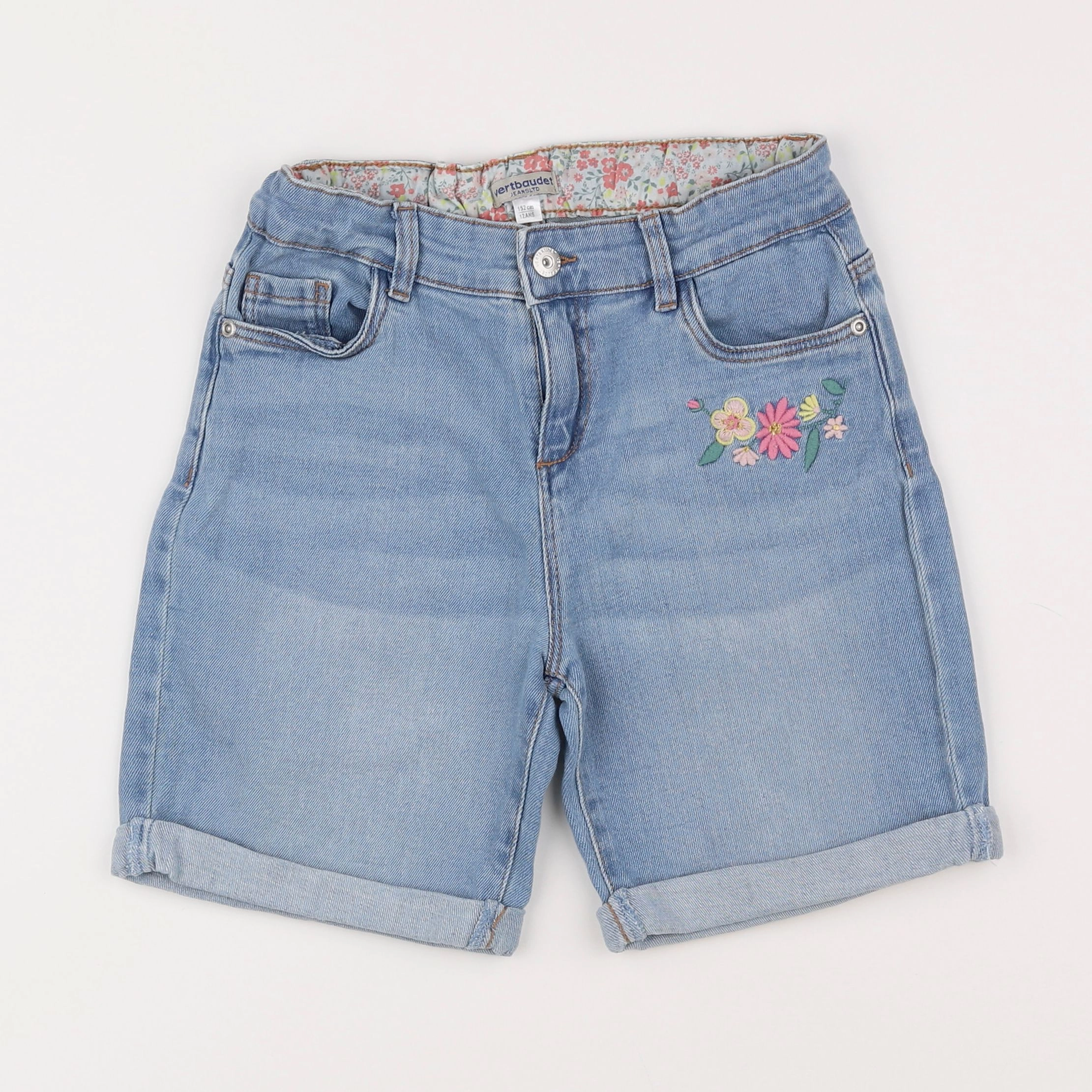 Vertbaudet - short bleu - 12 ans