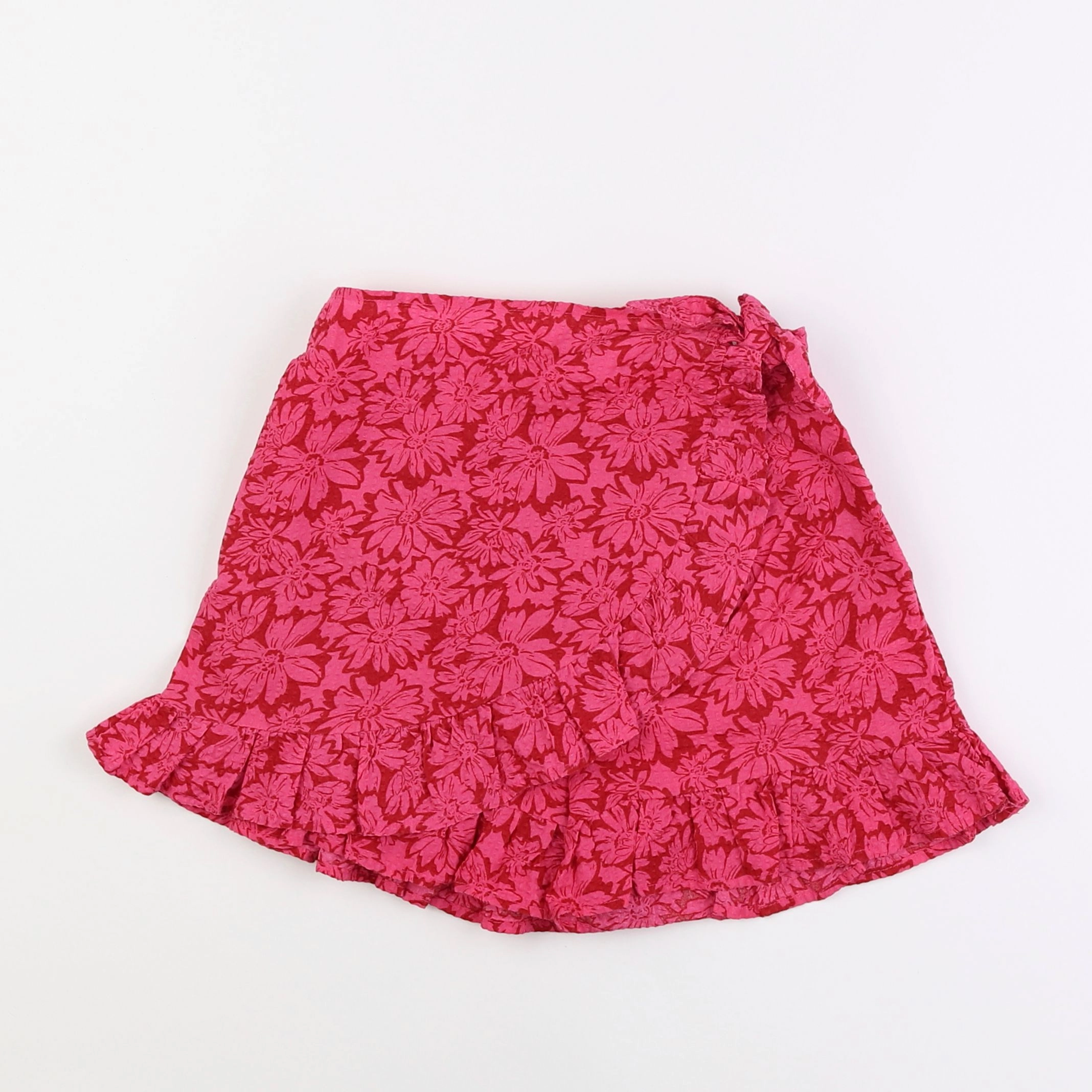 Vertbaudet - jupe short rose - 8 ans