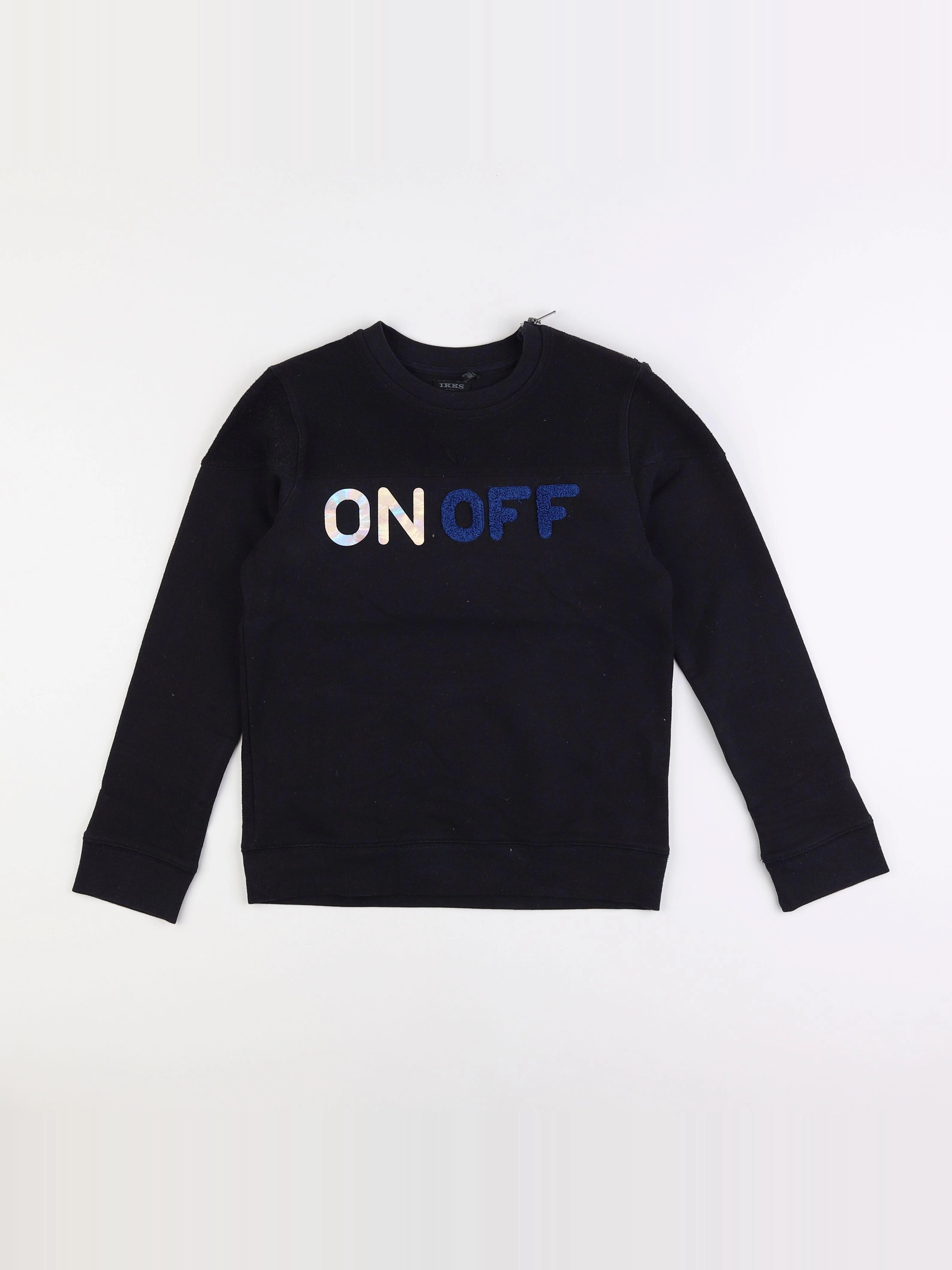 IKKS - sweat noir - 10 ans