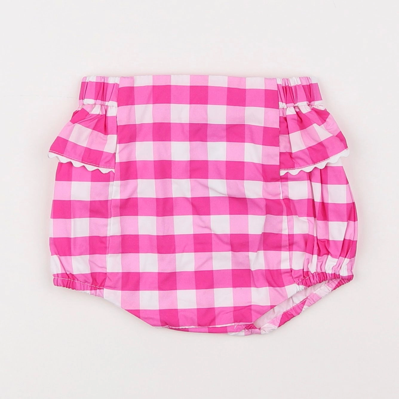Jacadi - bloomer blanc, rose - 6 mois