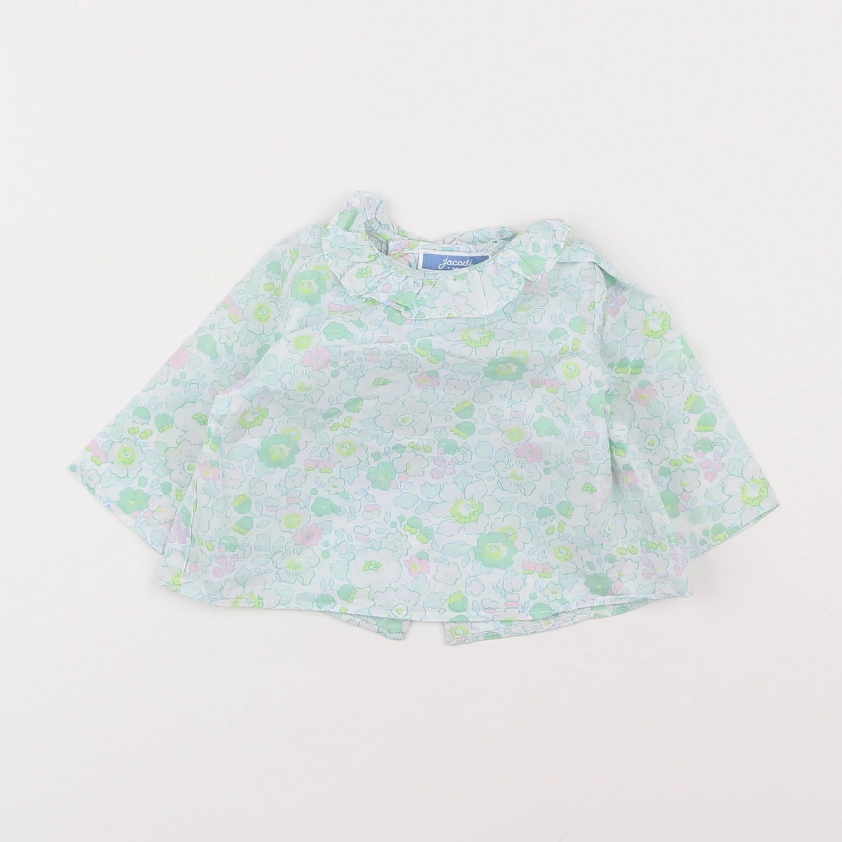 Jacadi - blouse liberty vert - 1 mois