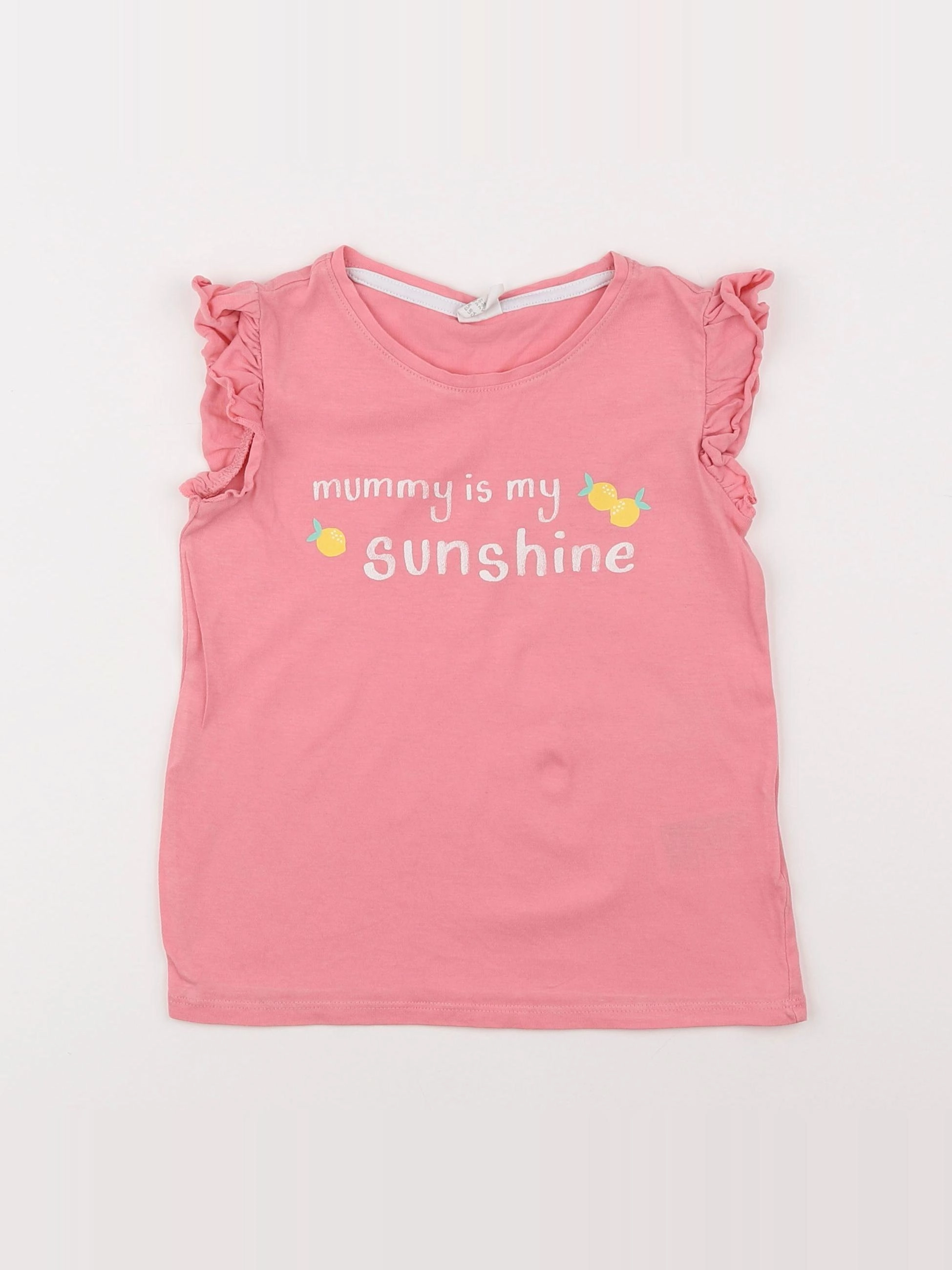 H&M - tee-shirt rose - 2/3 ans