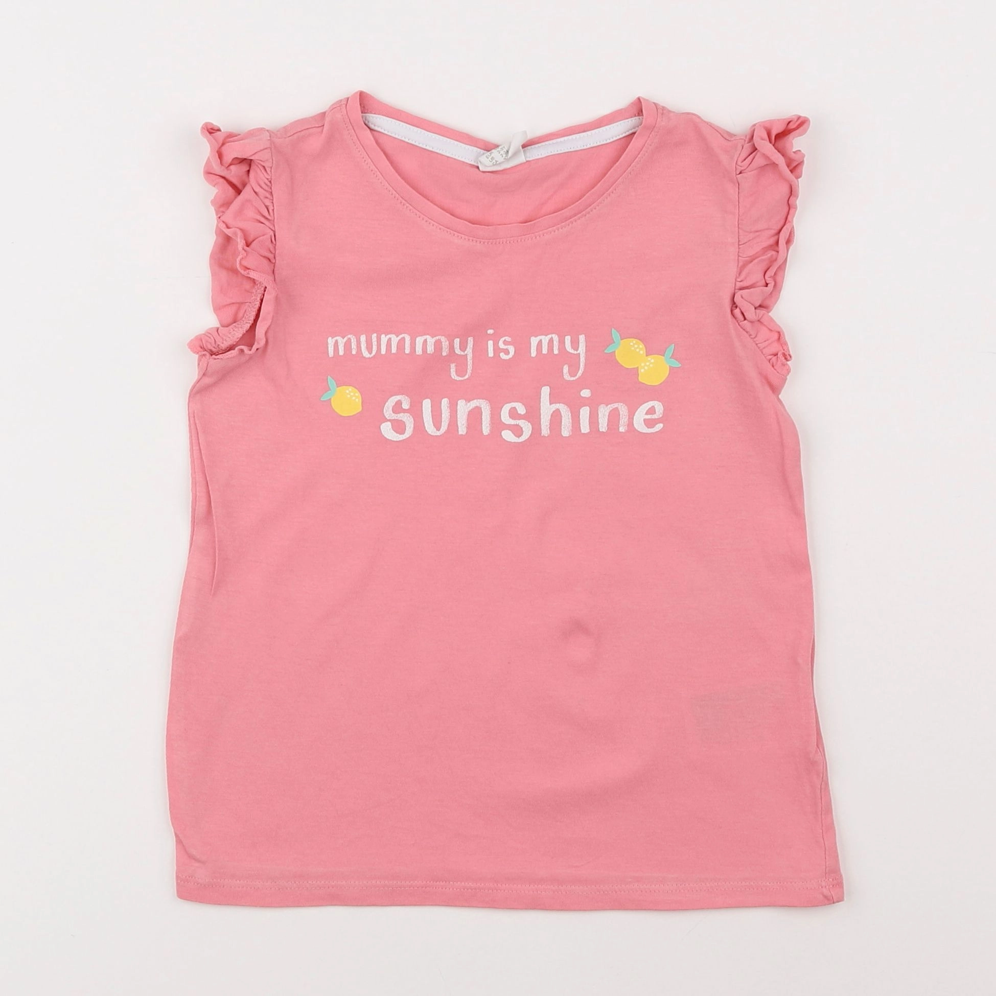 H&M - tee-shirt rose - 2/3 ans
