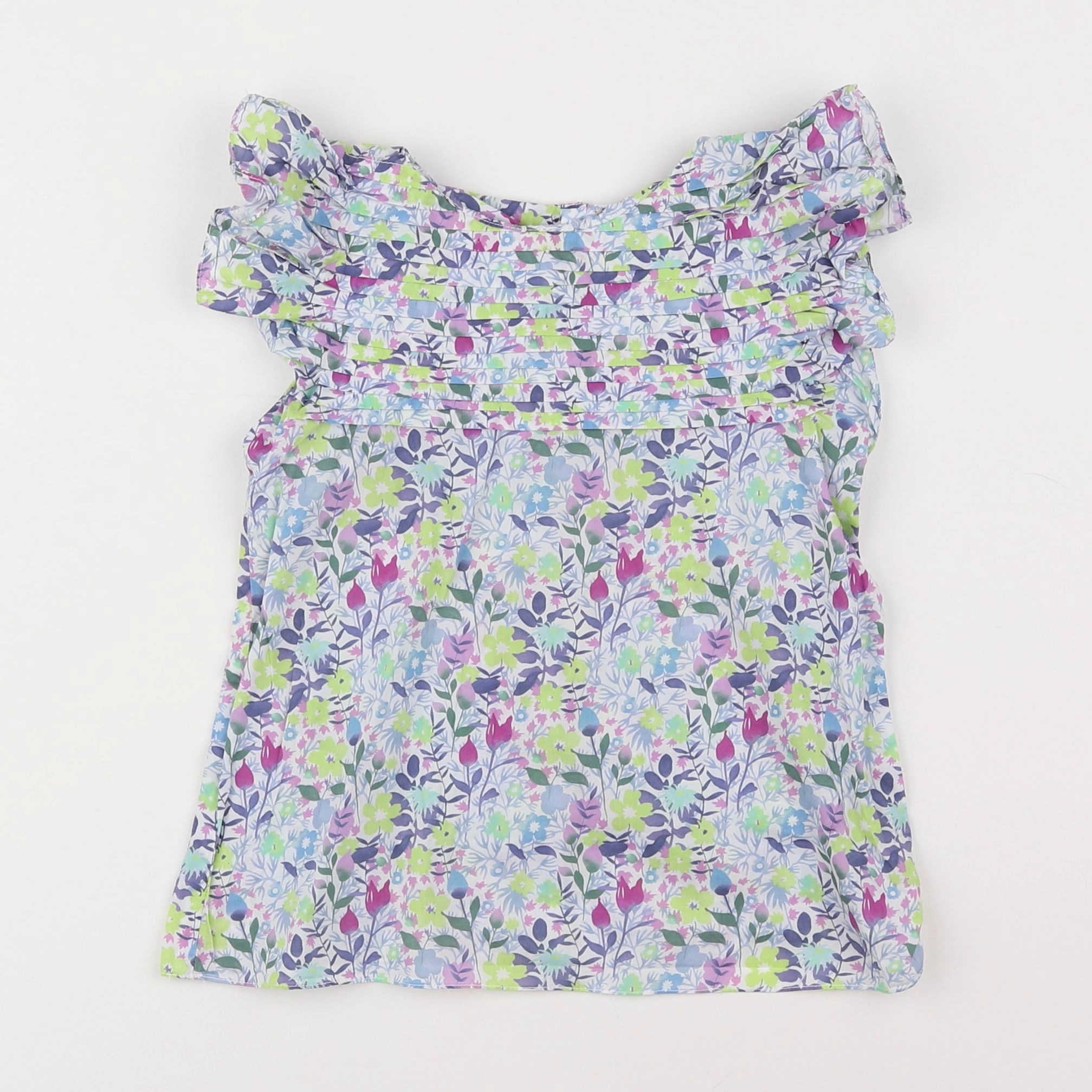 Jacadi - blouse liberty bleu - 5 ans